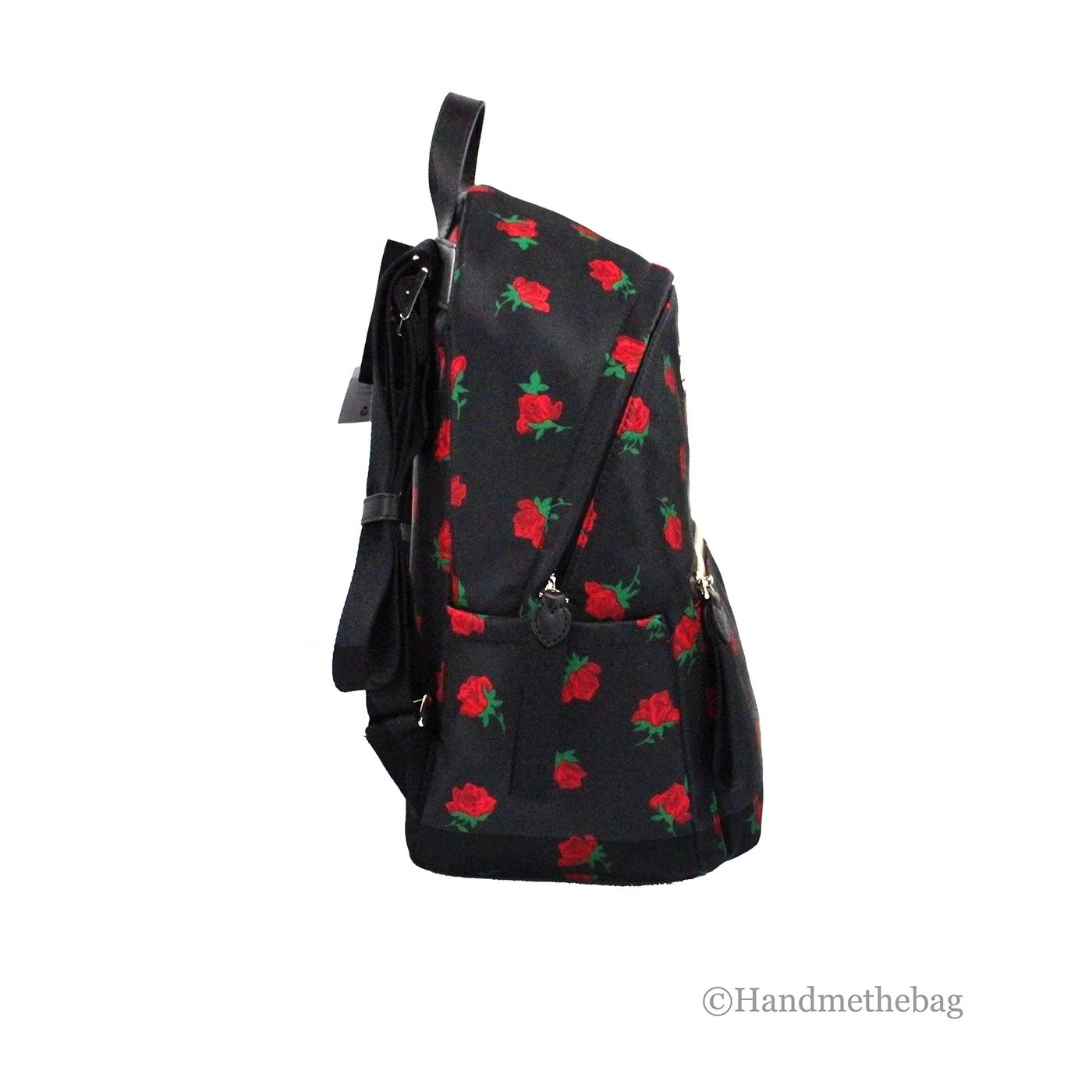 Kate Spade Medium Rose Toss Print Nylon Dome Shoulder Backpack