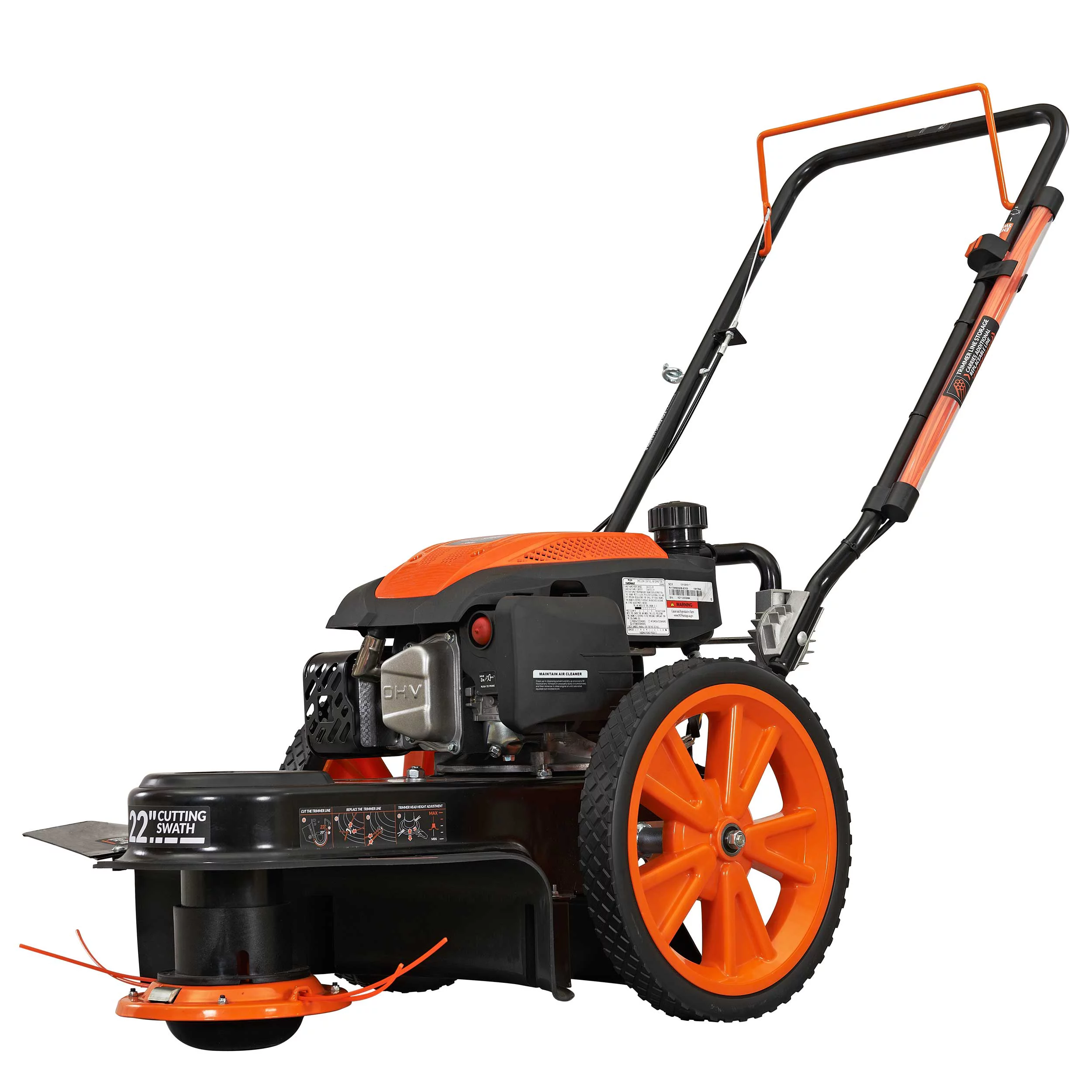YARDMAX 22 in. 170cc Gas Walk Behind  String Trimmer Mower