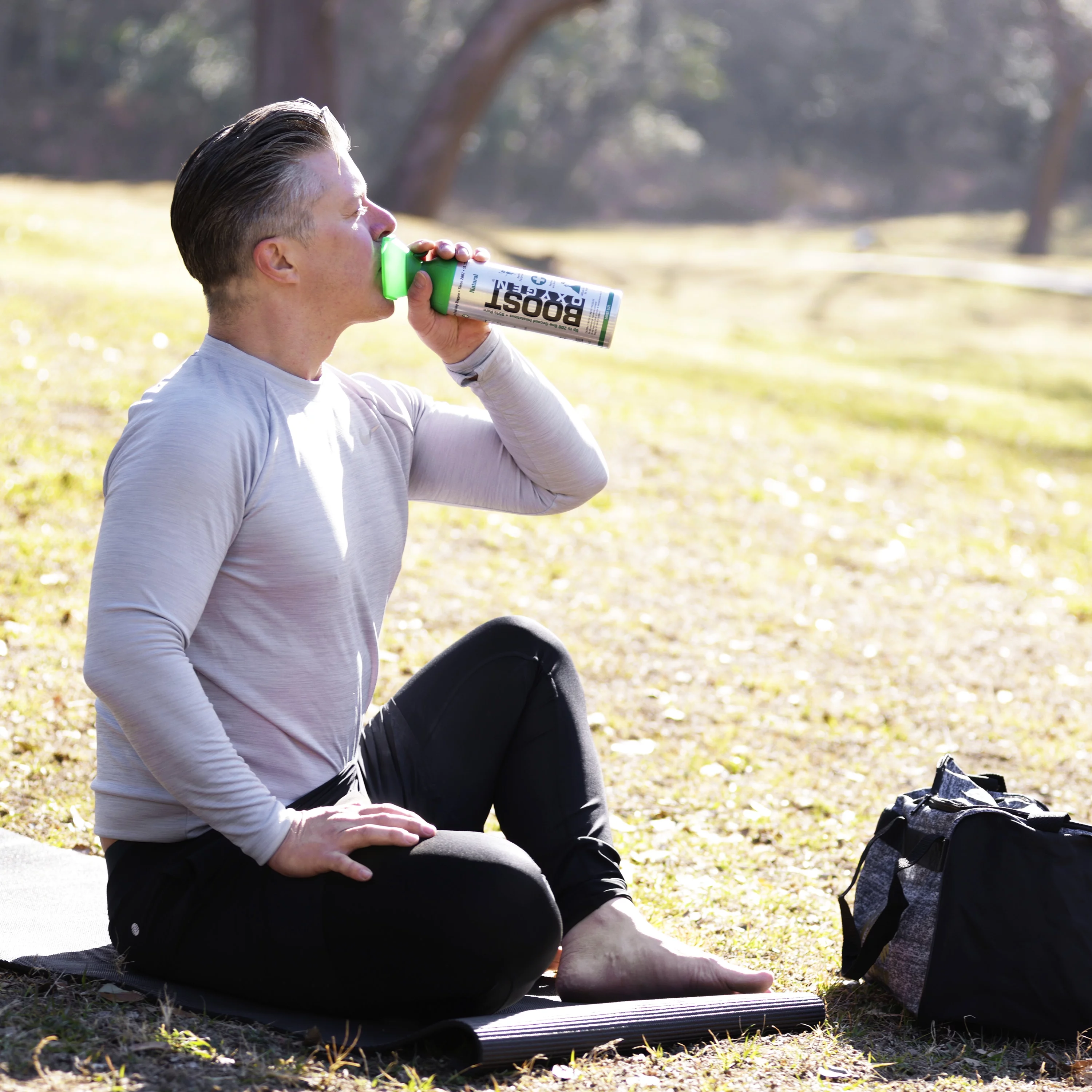 Boost Oxygen 5L Can Oxygen Bottle, Natural (4 Pack) & 3L Bottle, Peppermint