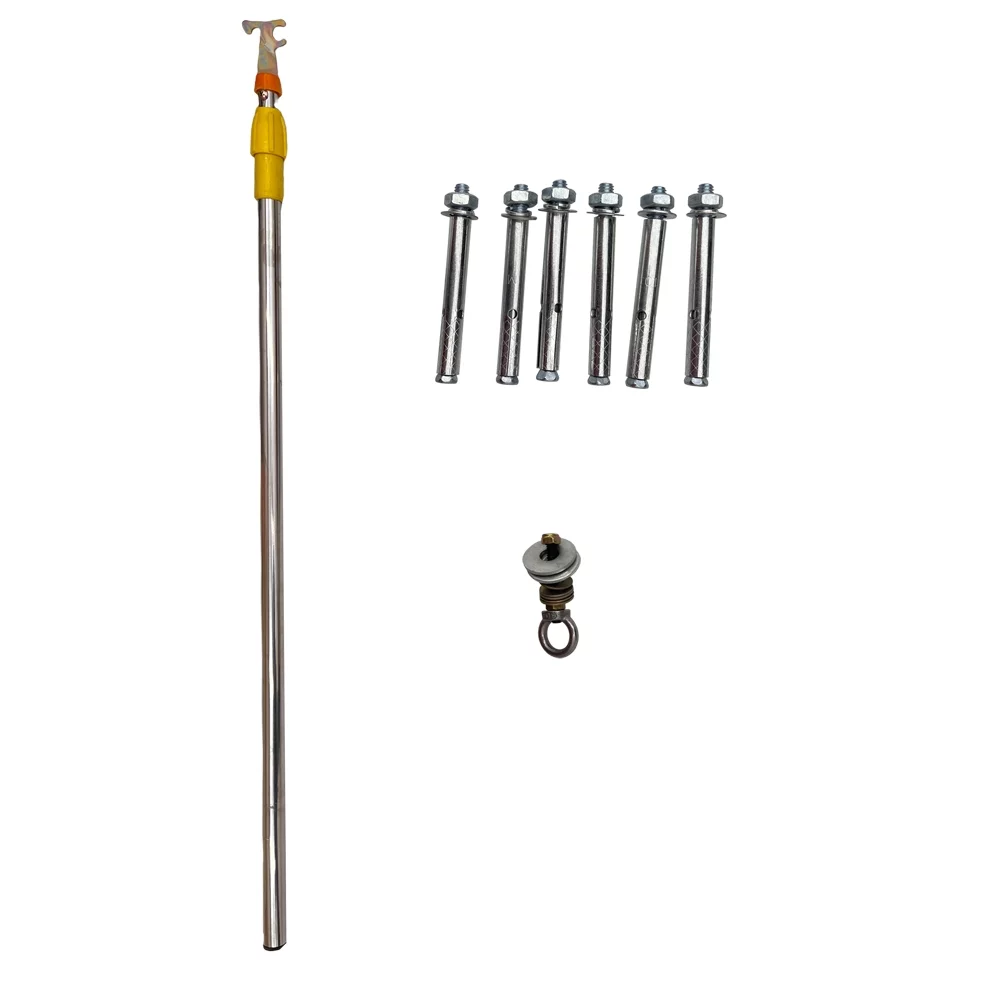 INTSUPERMAI Side Mounted Attic Loft Ladder Stairs Extension Ladder 11 Steps Al-Mg Alloy White