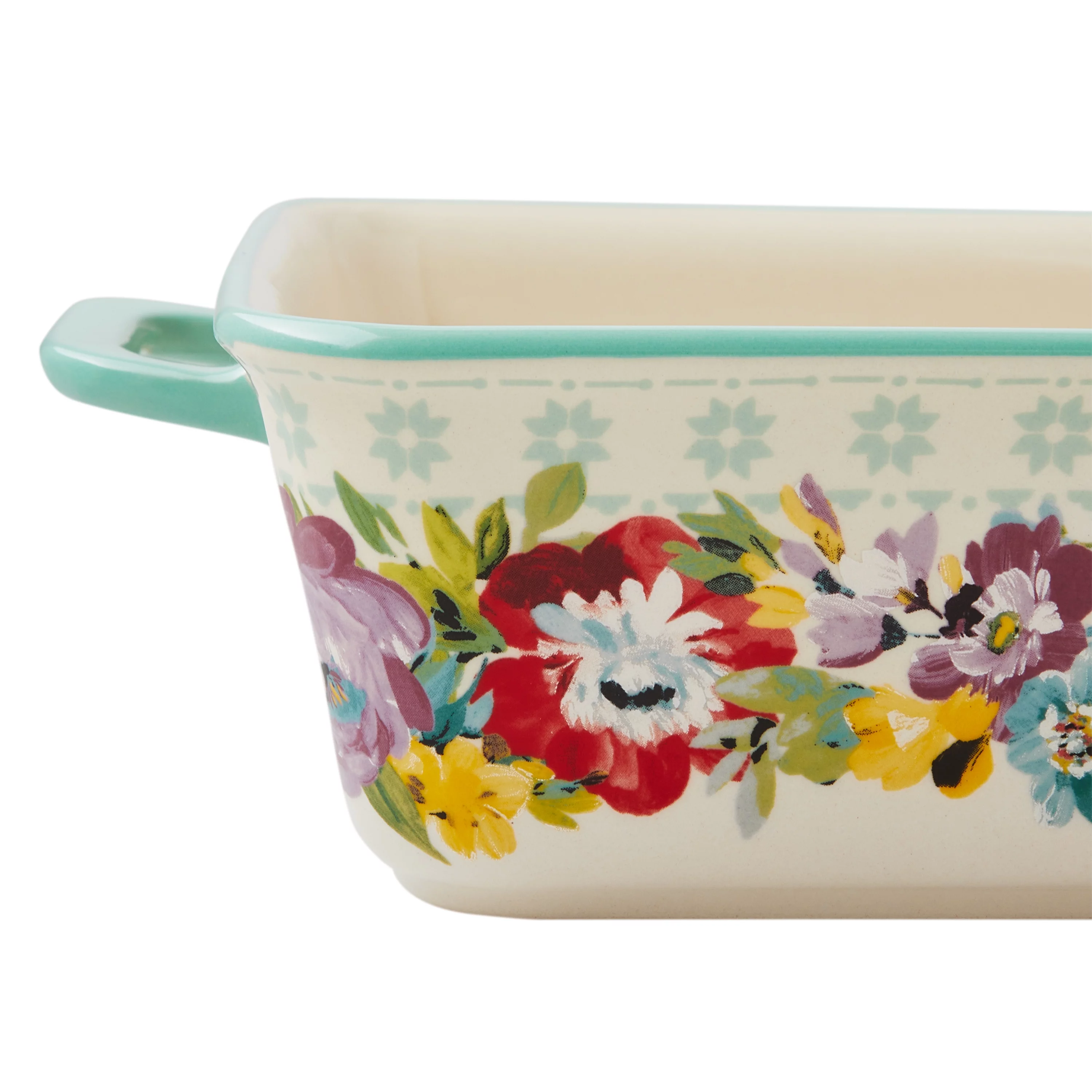 The Pioneer Woman Ceramic 9x13 Baker with Lid, Sweet Romance