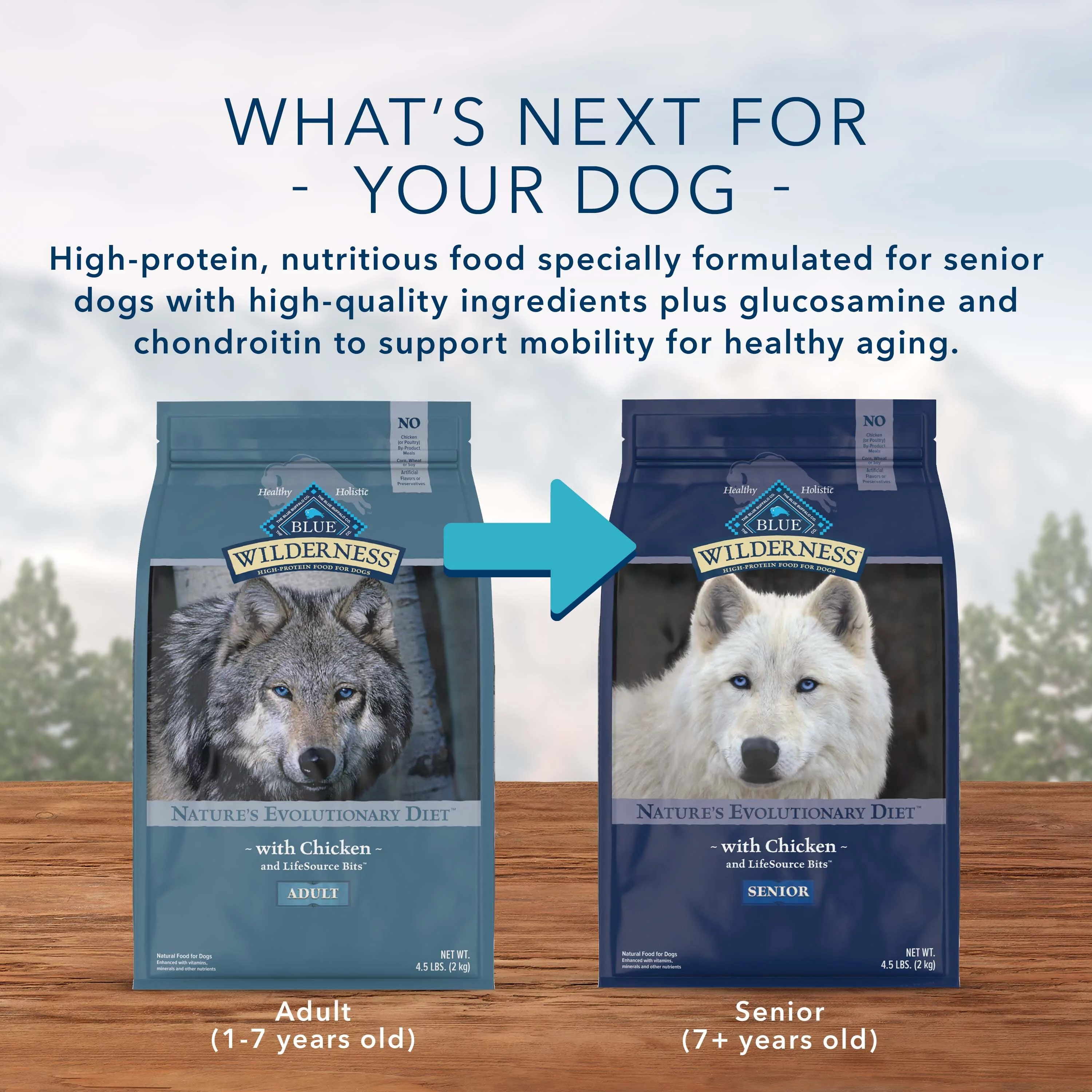 Blue Buffalo Wilderness High Protein Chicken Dry Dog Food for Adult Dogs, Grain-Free, 20 lb. Bag