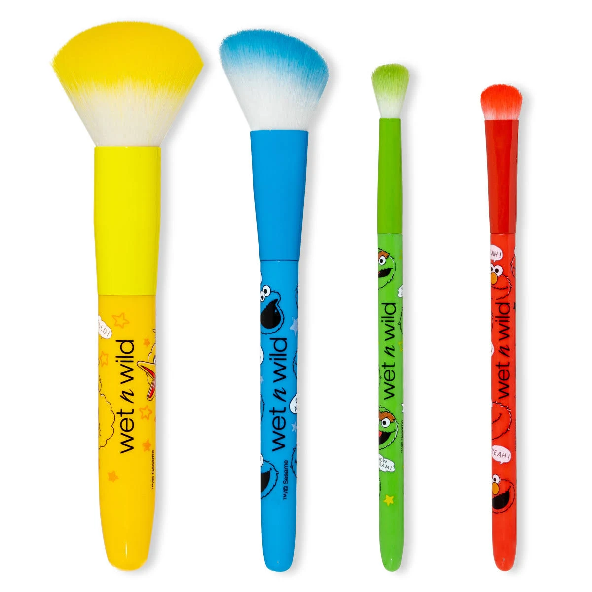 Wet N Wild Sesame Street SESAME STREET 4-PIECE MAKEUP BRUSH SET
