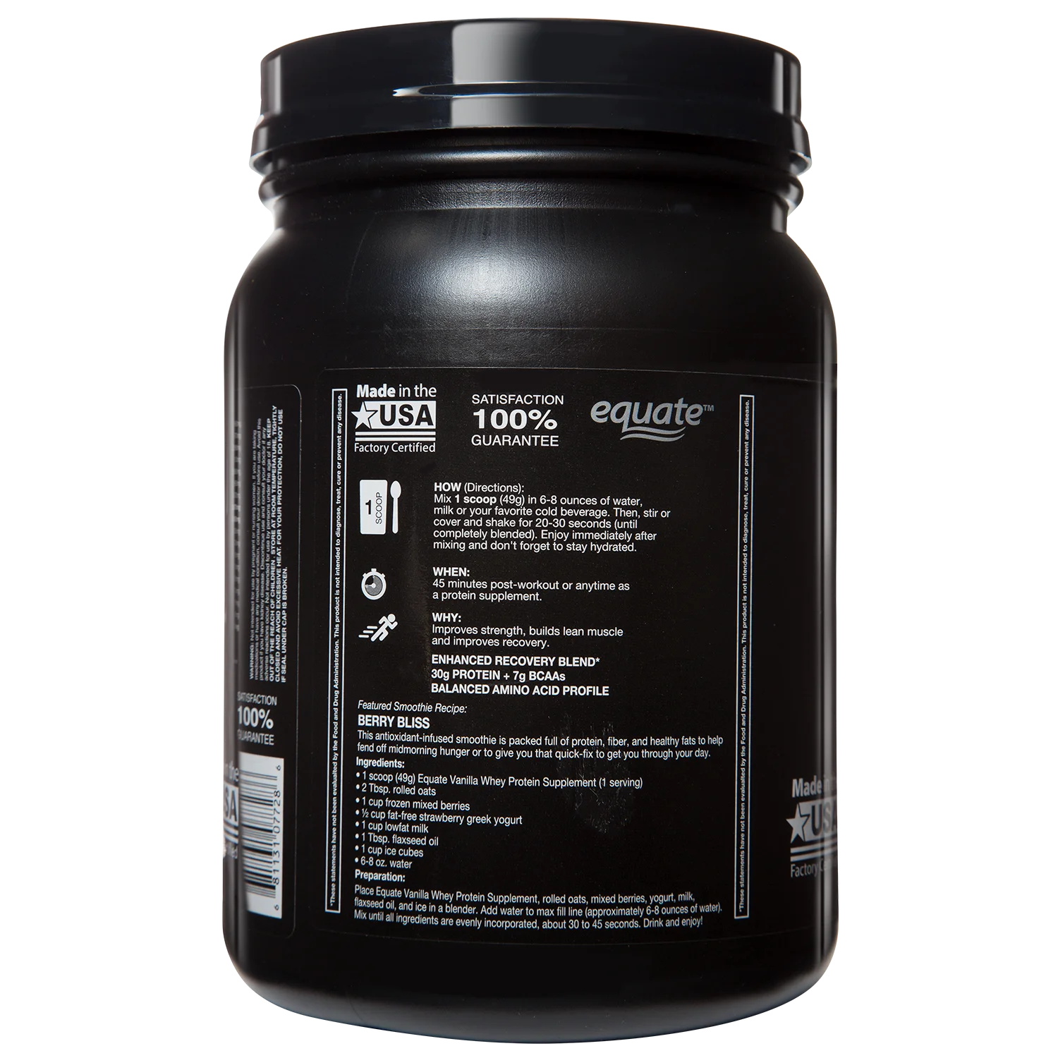 Equate Whey Protein Supplement Vanilla