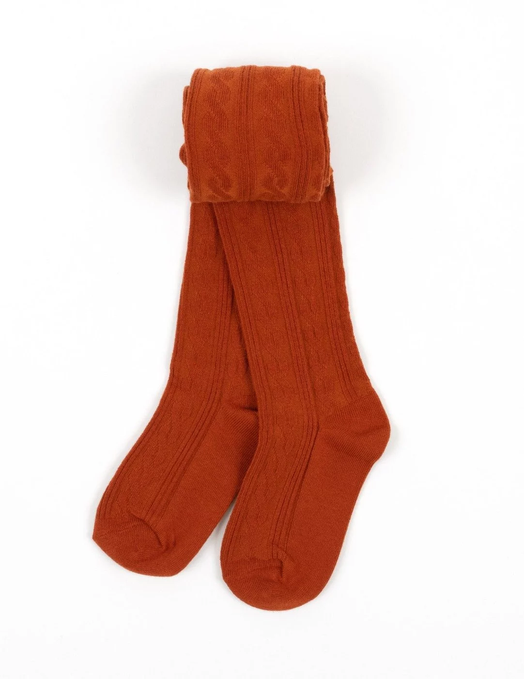 Leveret Kids Knit Tights Rust 2-4 Year