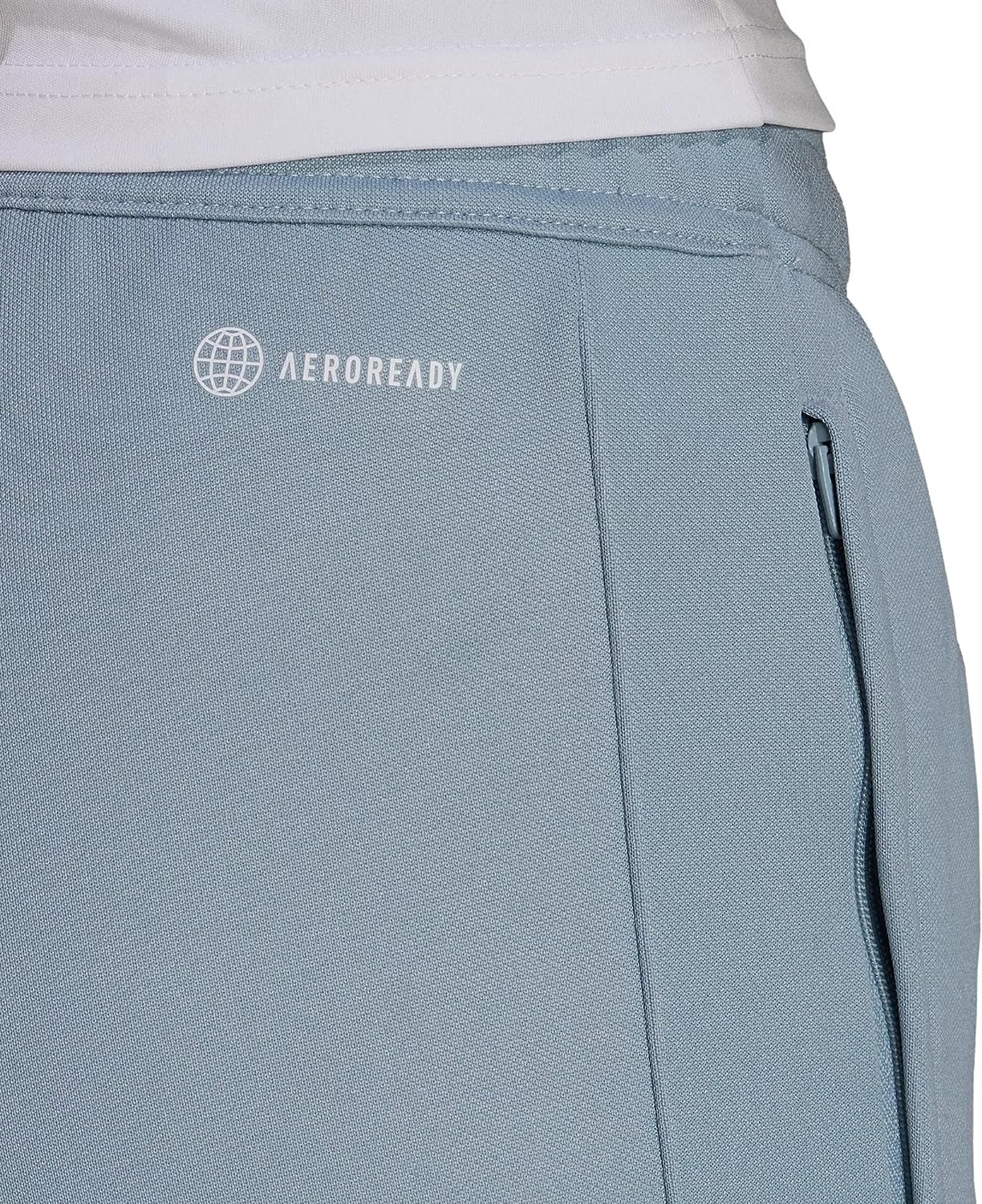 adidas Women's Disruptive Stripes Soccer Pant Light Blue Grey Size XL