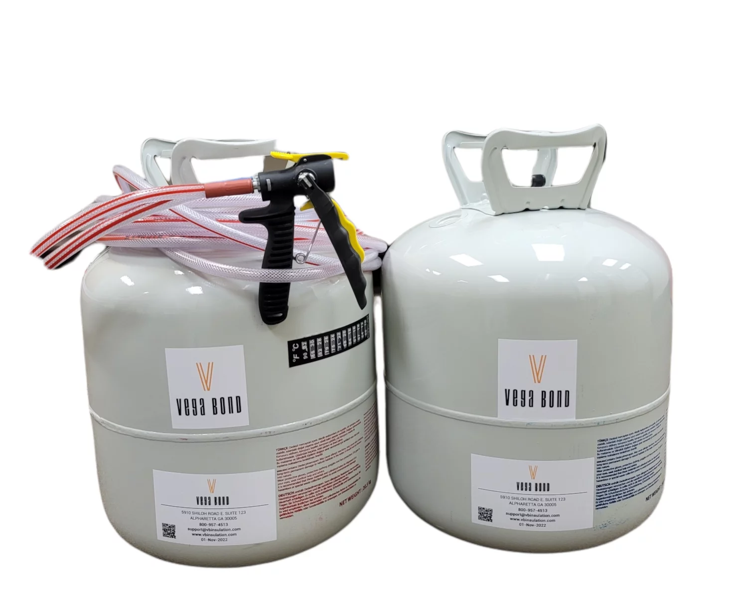 Vega Bond V600 Fast Rise Closed Cell Spray Foam Insulation Kit. 2 Part Foam Sealant 600BF