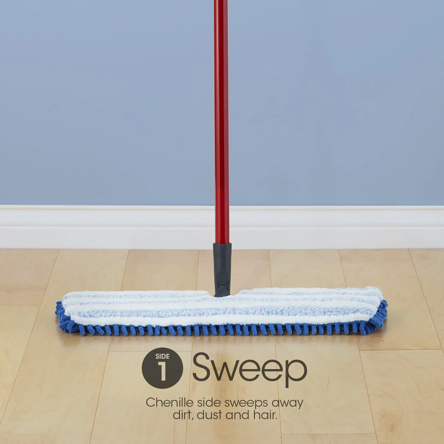 O-Cedar Dual-Action Microfiber Flip Mop with Telescopic Handle