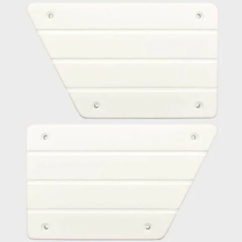 PowerQuest Boat Step Pads 50244 | 7 3/8 x 4 1/2 Inch White (Set of 2)