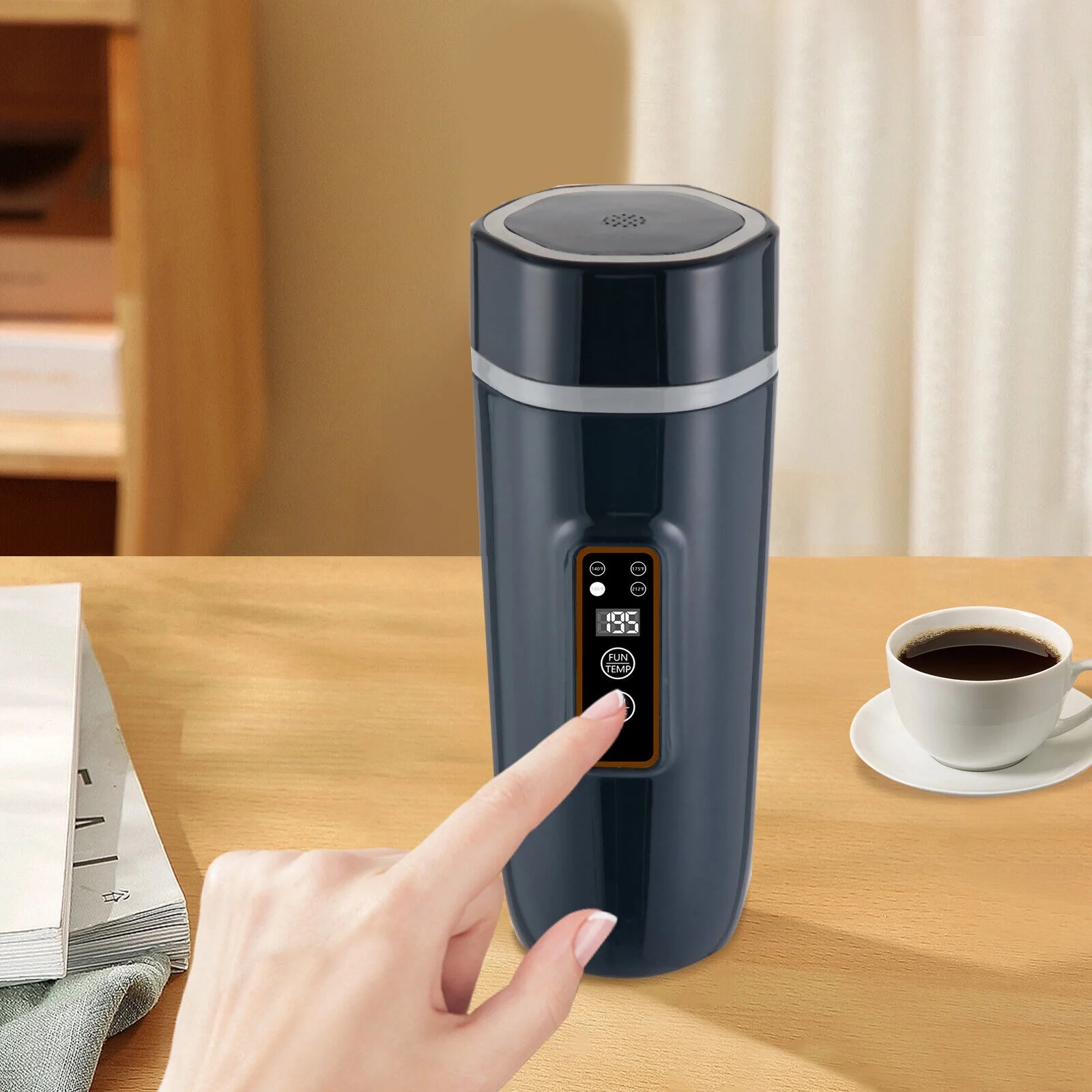 Travel Electric Kettle, Small Portable Electric Kettle, Multifunctional Mini Electric Kettle Auto Shut-Off and Boil Dry Protection