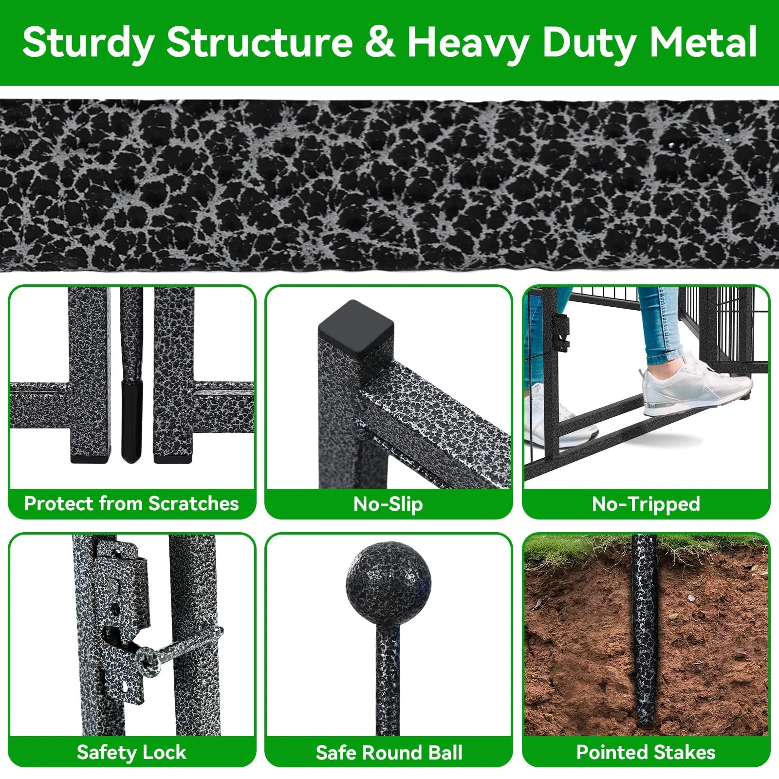 Kfvigoho Dog Playpen Outdoor 12 Panels Heavy Duty Dog Pen 32