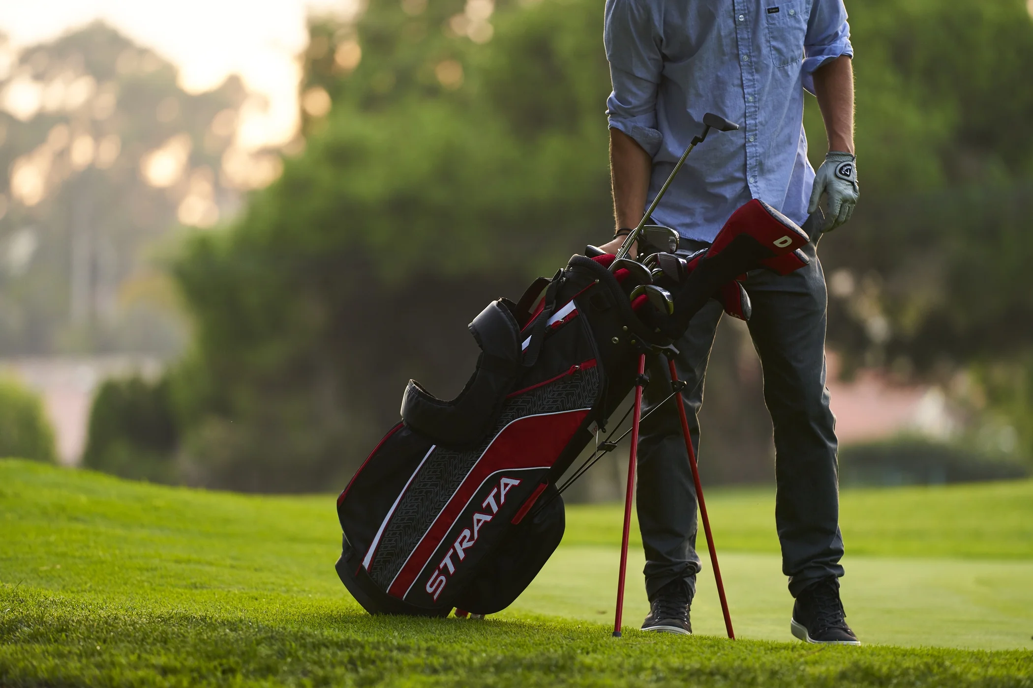 Callaway Men's Strata '19 Complete 12-Piece Steel Golf Club Set with Bag, Right Handed