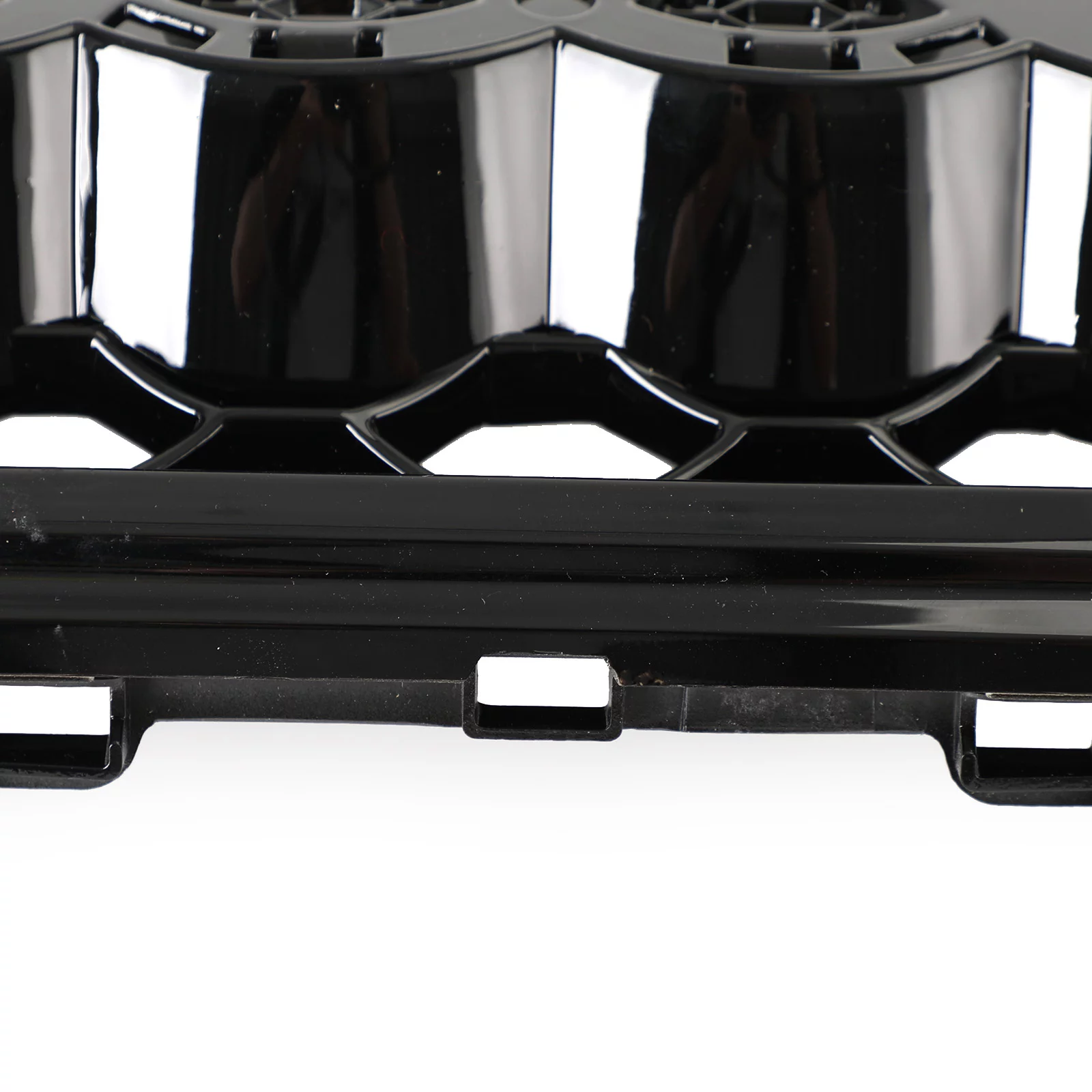 RS4 Style Mesh Front Bumper Grille Grill fit for Audi A4 S4 2013-2016 Gloss Black