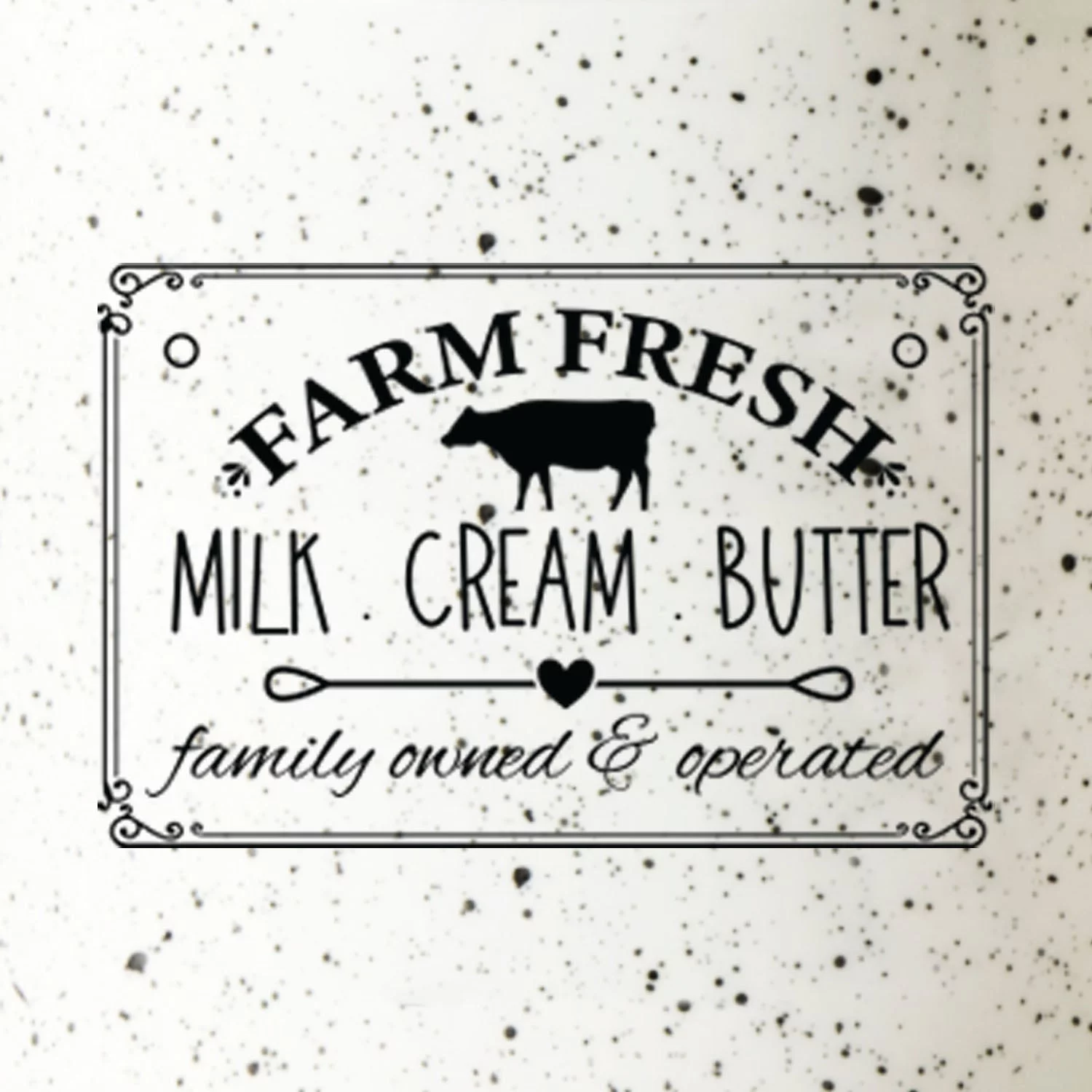 American Atelier, Round, White Ceramic Kitchen Canisters with Lids (Farm Fresh), Set of 3