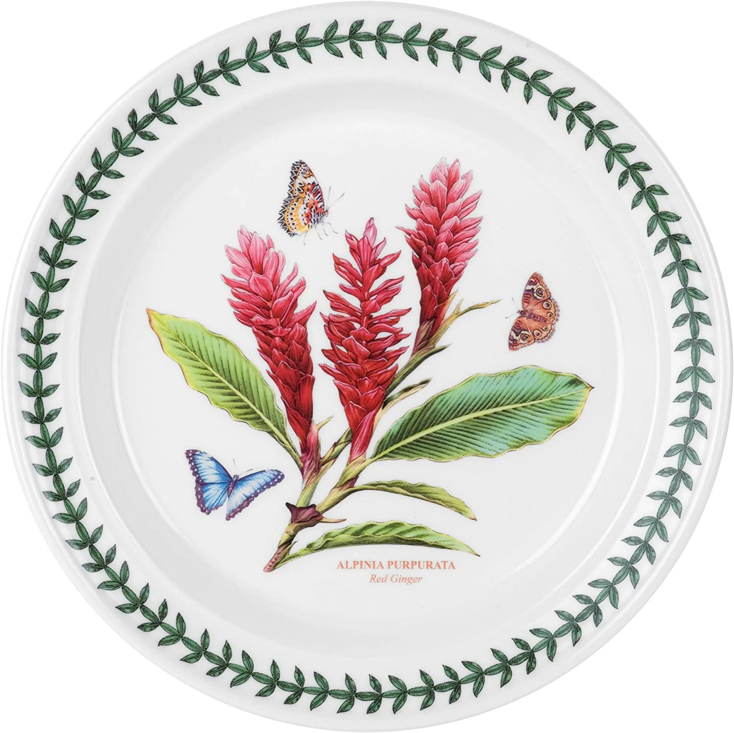 Portmeirion Exotic Botanic Garden Dinner Plate with Red Ginger Motif