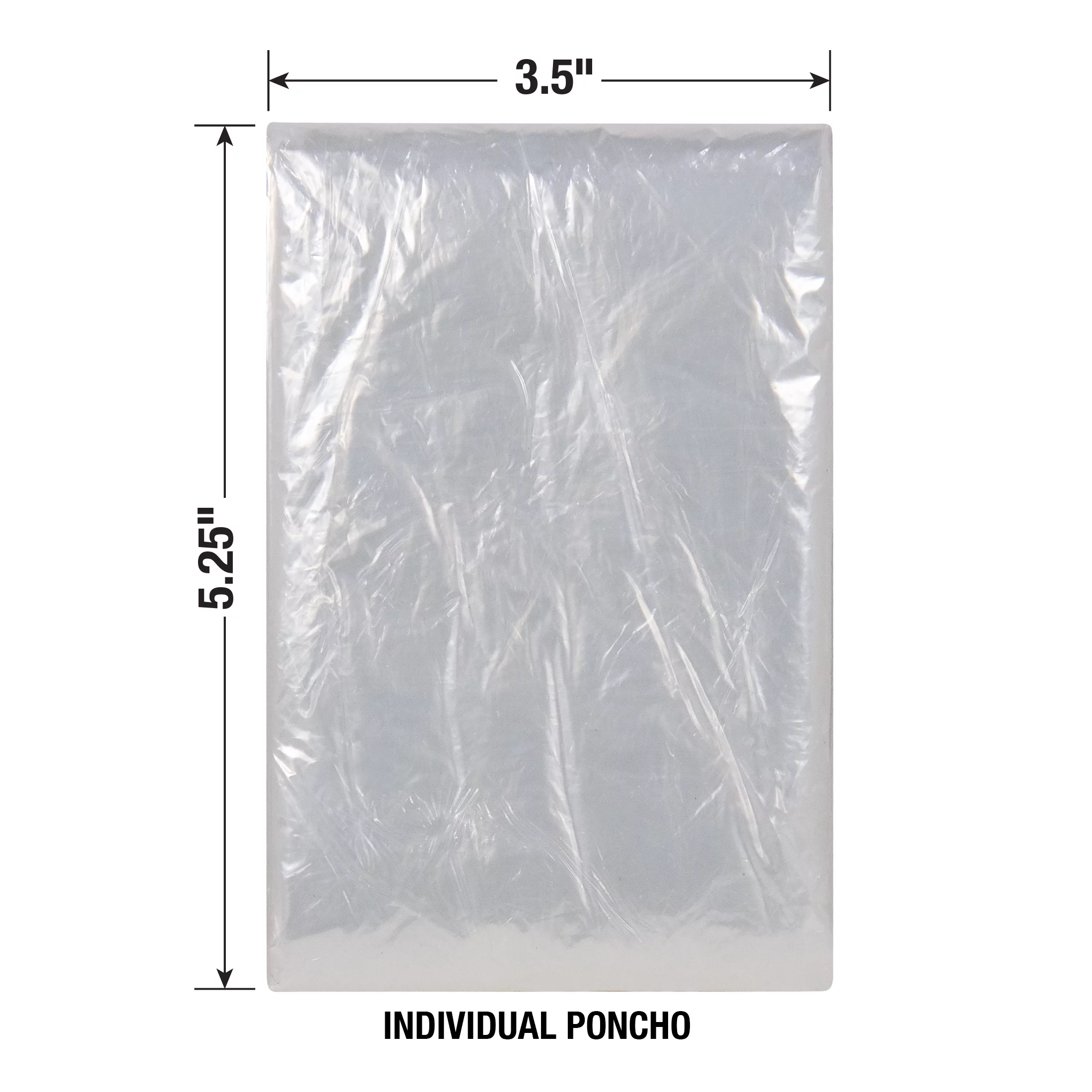 Strategy Clear One Size Fits Most Emergency Poncho 20 Count