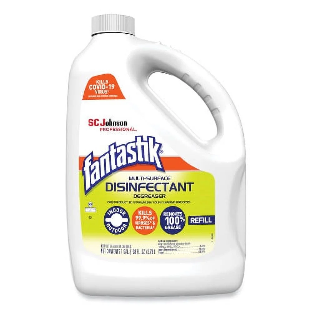 Fantastik Multi-Surface Disinfectant Degreaser, Pleasant Scent, 1 Gallon Bottle, Each