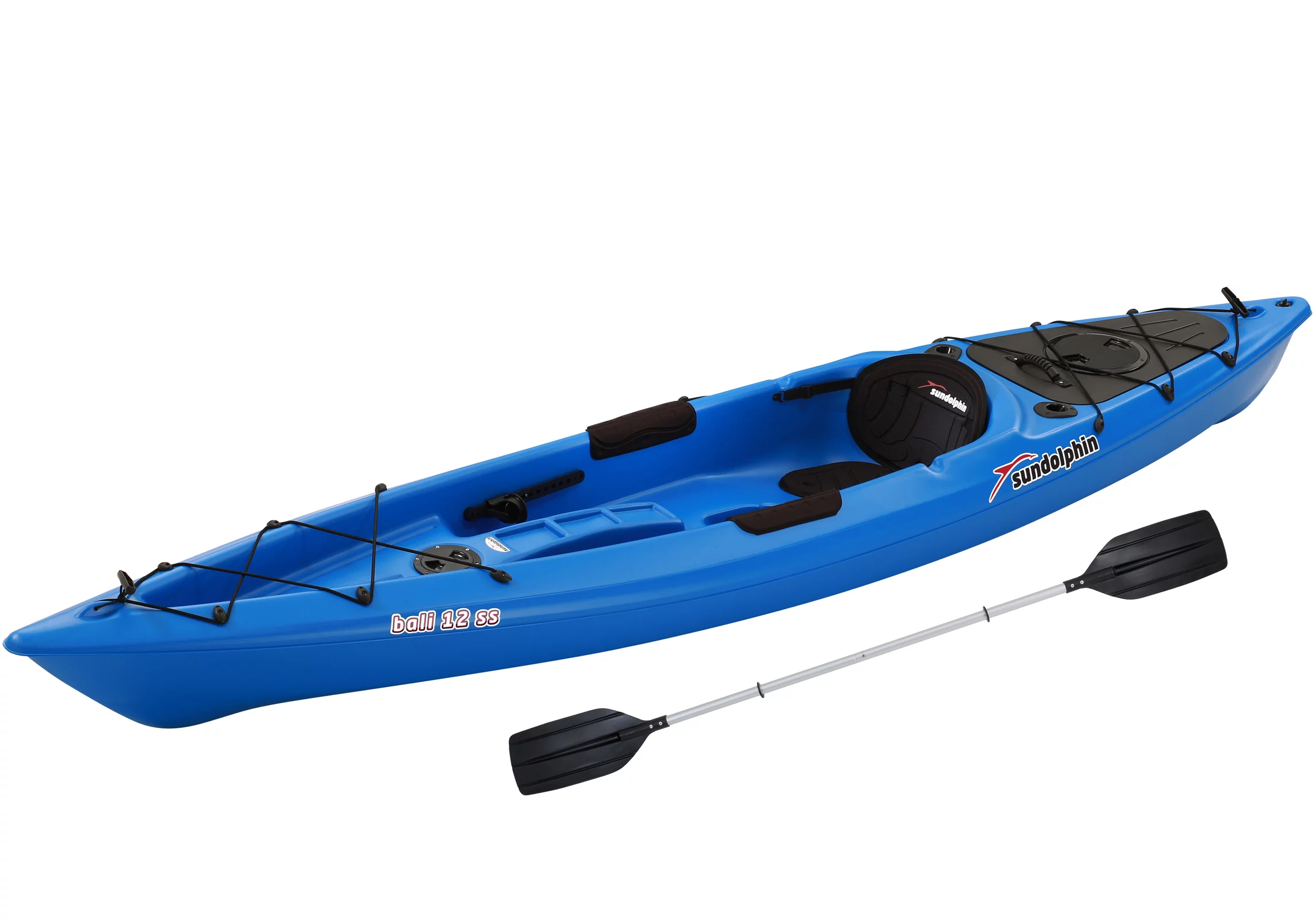 Sun Dolphin Bali 12' Sit-on Recreational Kayak Blue, Paddle Included