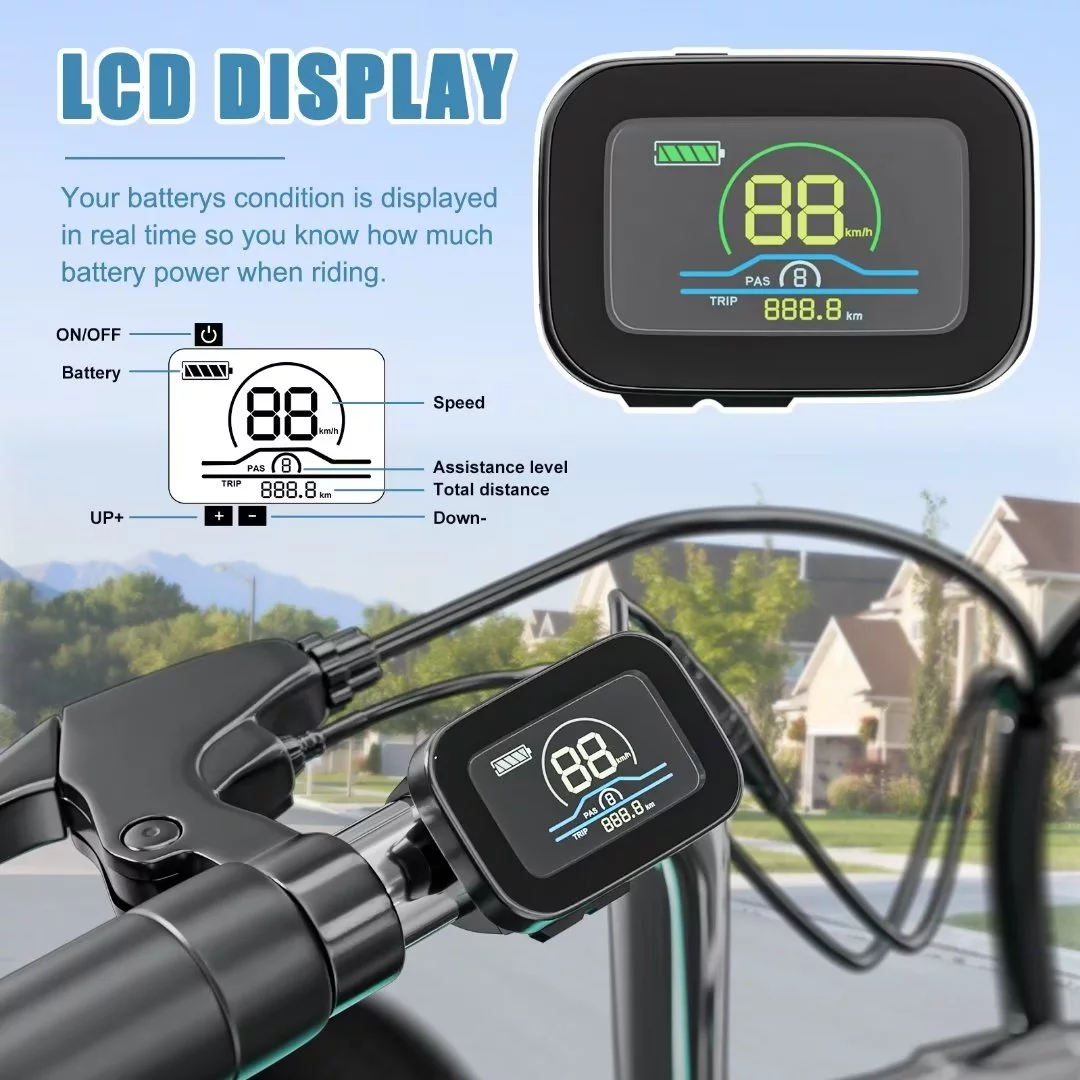 Docred 24 Inch Adult Electric Tricycles 3 Wheel Electric Bike, 15.5 mph 350W Electric Trikes for Seniors,7-Speed & 4 Adjustable Riding Modes Electric Tricycle with 36V Removable Lithium Battery,24Inch