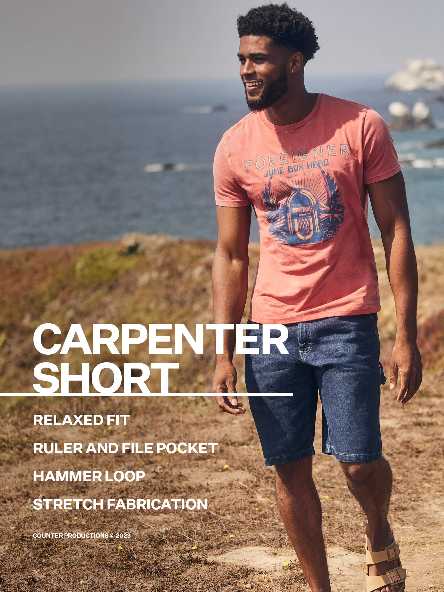 Wrangler Men's and Big Men's Relaxed Fit Carpenter Denim Short (30-50)