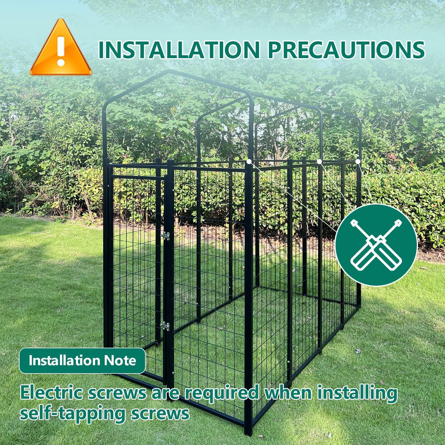 Aixvx Large Outdoor Dog Kennel 86