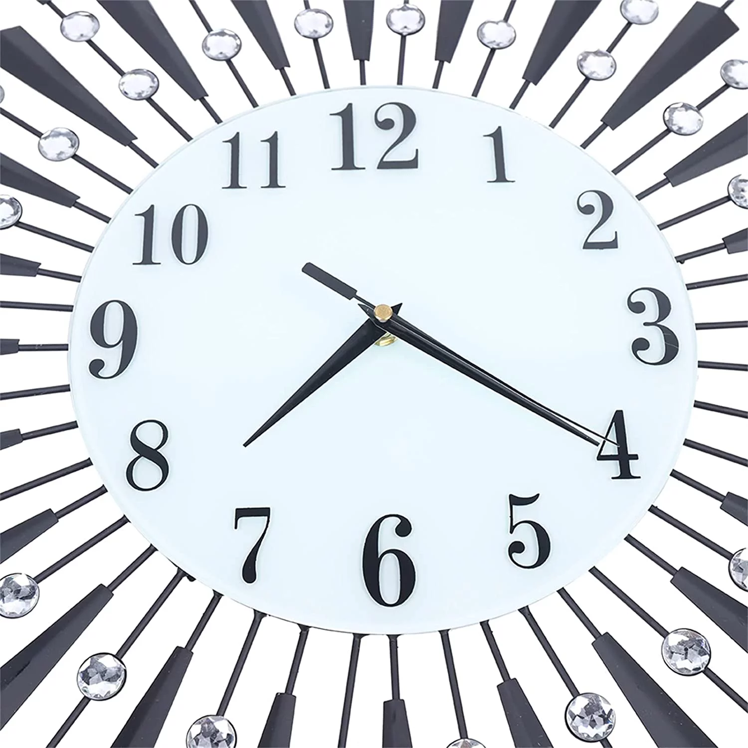 Modern Metal Big Wall Clock Silent Quartz Movement Handmade