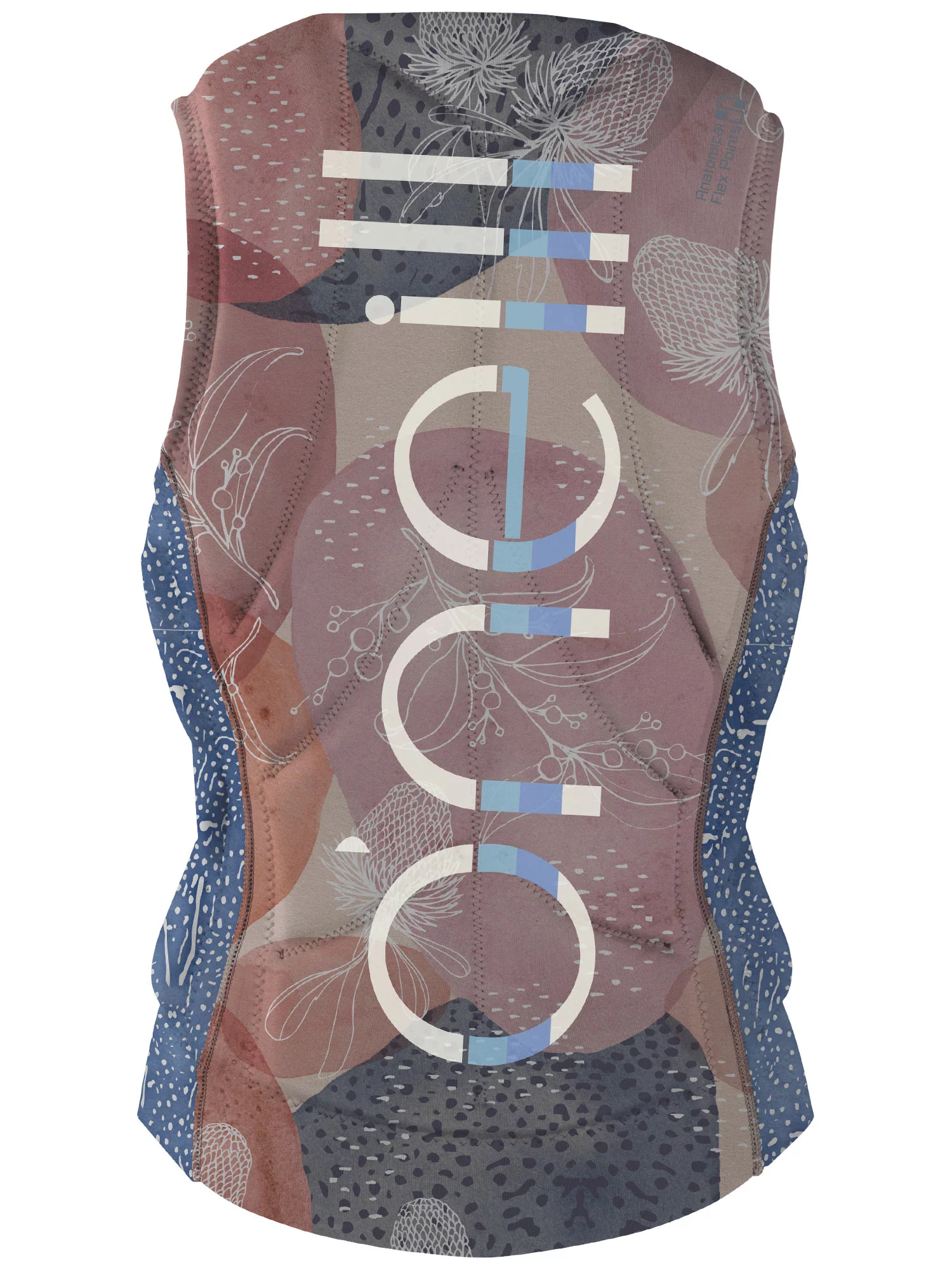 O'Neill womens Slasher competition vest 6 Desert bloom/drift blue (4531)