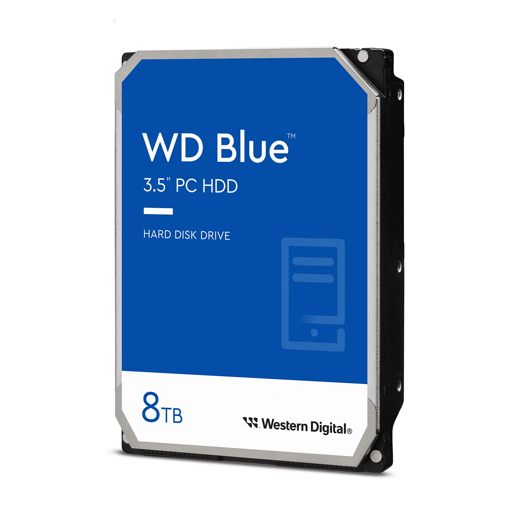Western Digital 8TB WD Blue PC Desktop Hard Drive, 3.5'' Internal CMR Hard Drive, 5640 RPM, 128MB Cache - WD80EAZZ
