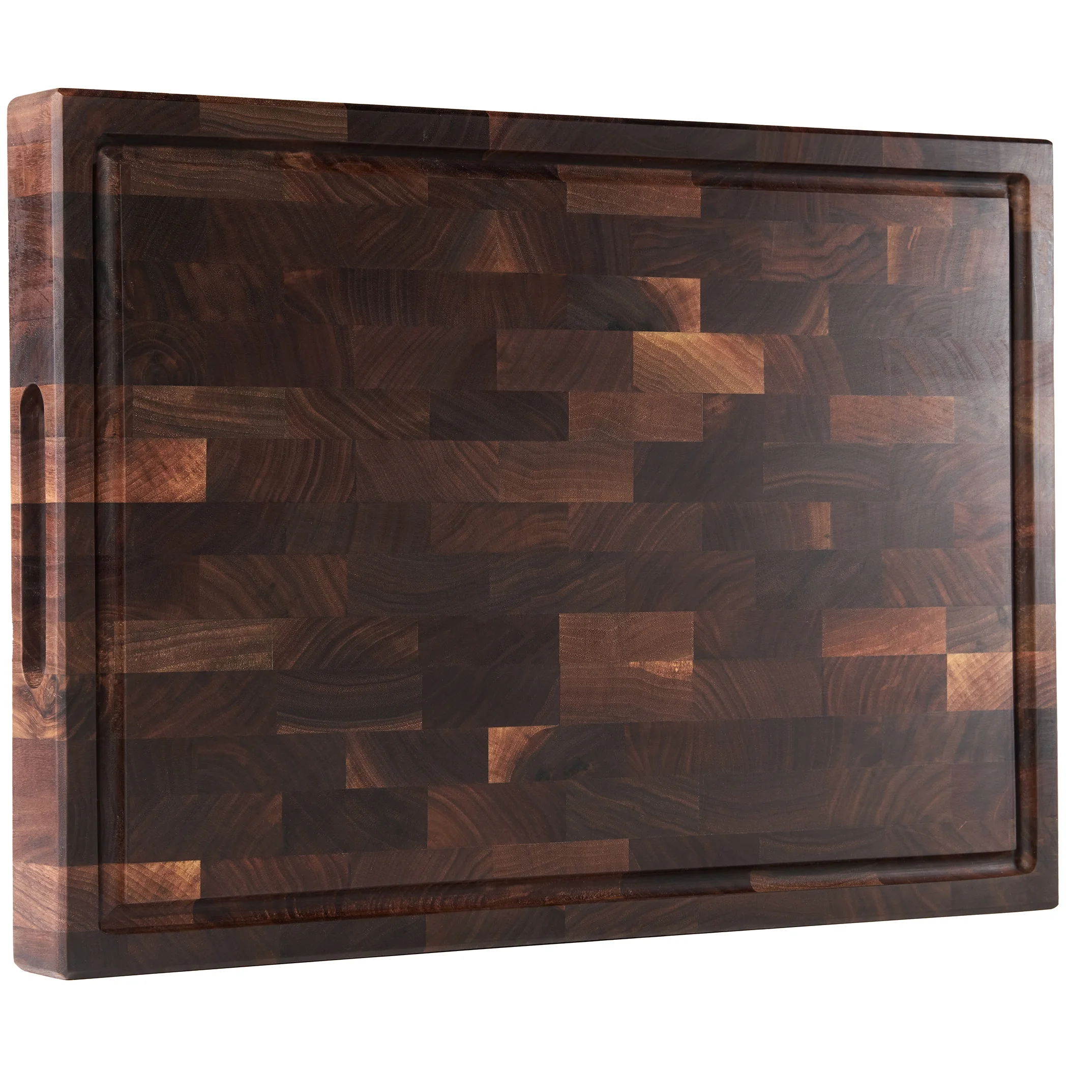 Cozifa Walnut Wood Cutting Board, Oil Wax Finished, Gift Box, 17x12x1.6-in