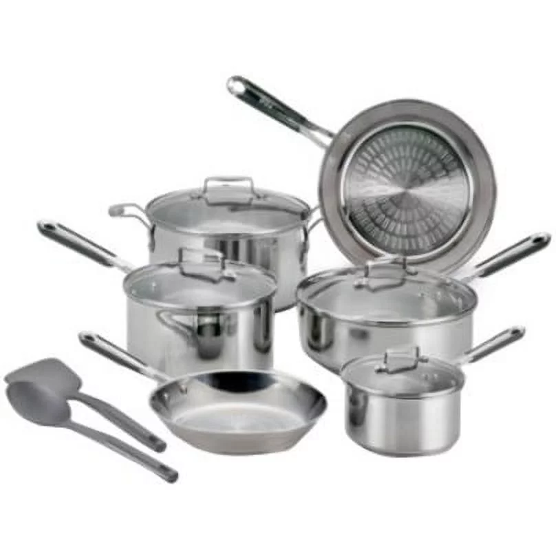 T-fal PerformaPro Stainless Steel Cookware Set Silver