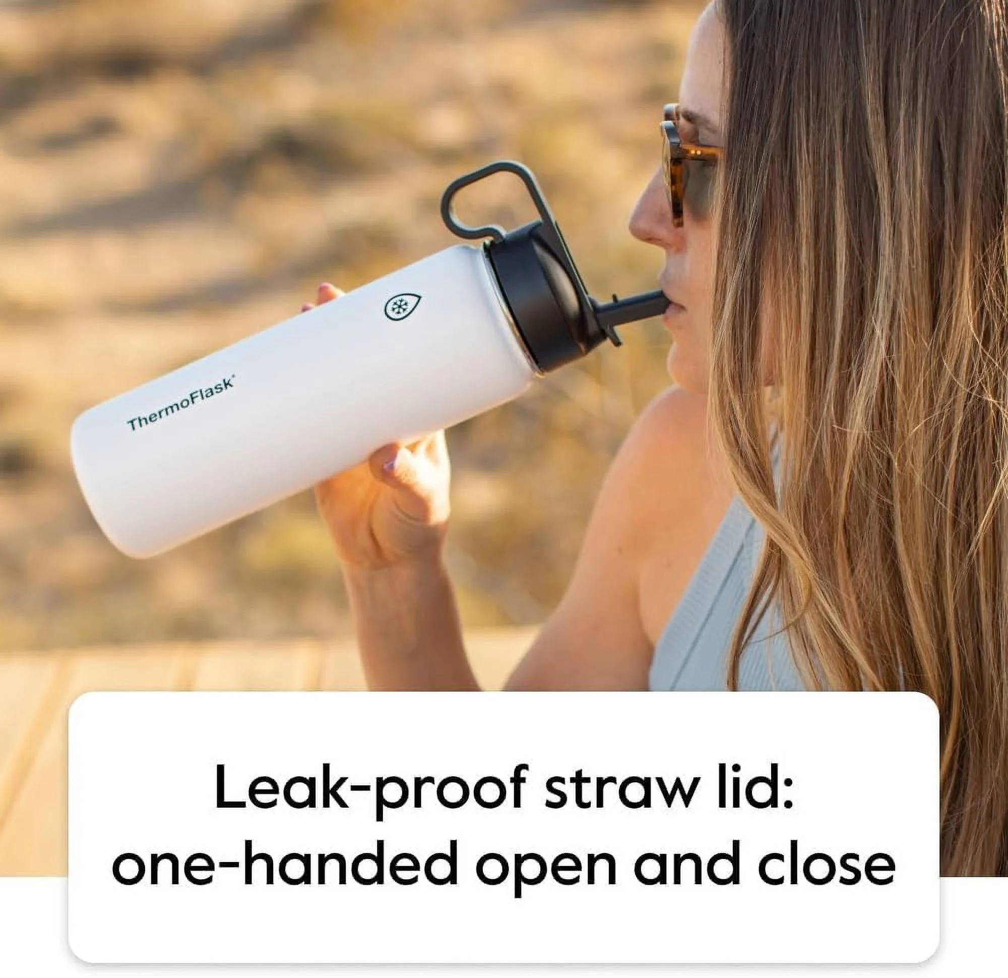 Thermoflask 40oz Stainless steel Insulated Water Bottle 2-pack - Green/White