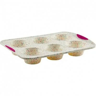 Trudeau White Confetti 6-Count Jumbo Muffin Pan