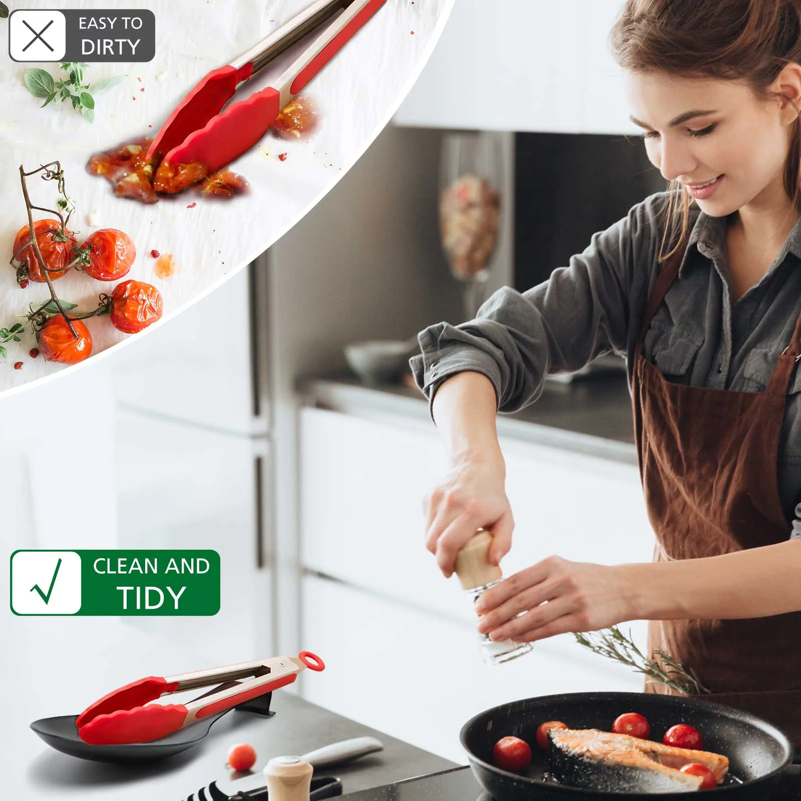 Stainless Steel Black Spoon Rest for Kitchen Counter Cooking Utensil Rest Spoon Ladle Holder for Stove Top Rust Resistant Large Size Spatula Rest Dishwasher Safe 9.61 x 3.74 Inch(2PCS)