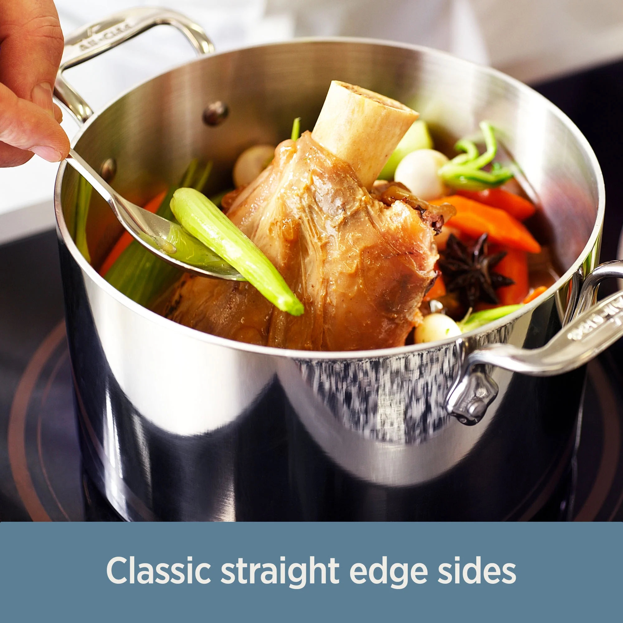 All-Clad D3 Stainless 3-ply Bonded Cookware Set, 5 piece Set