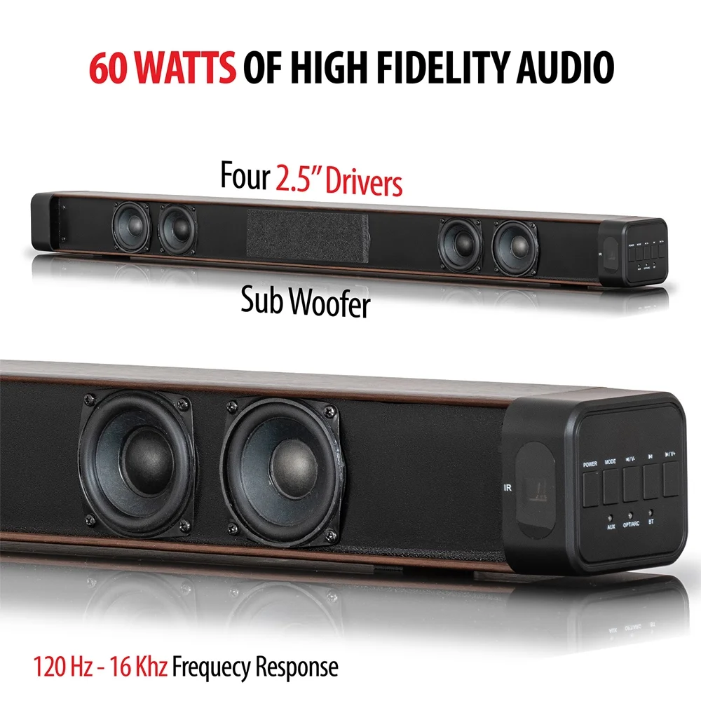 Samsung UN55CU8000 55 inch Crystal UHD 4K Smart TV Bundle with Deco Home 60W 2.0 Channel Soundbar, 37