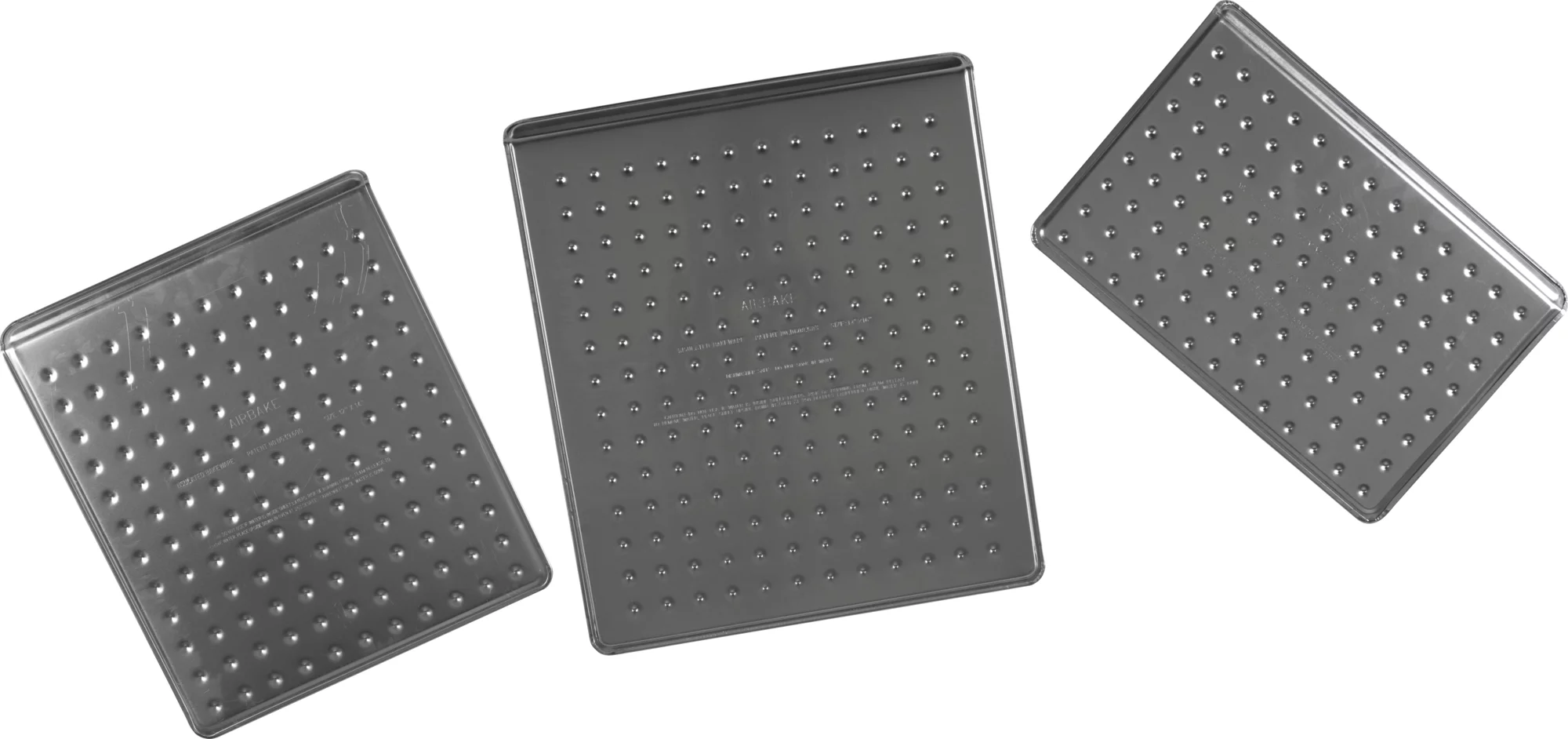 T-Fal Airbake Natural Cookie Sheet 3-Piece Variety Set, Silver