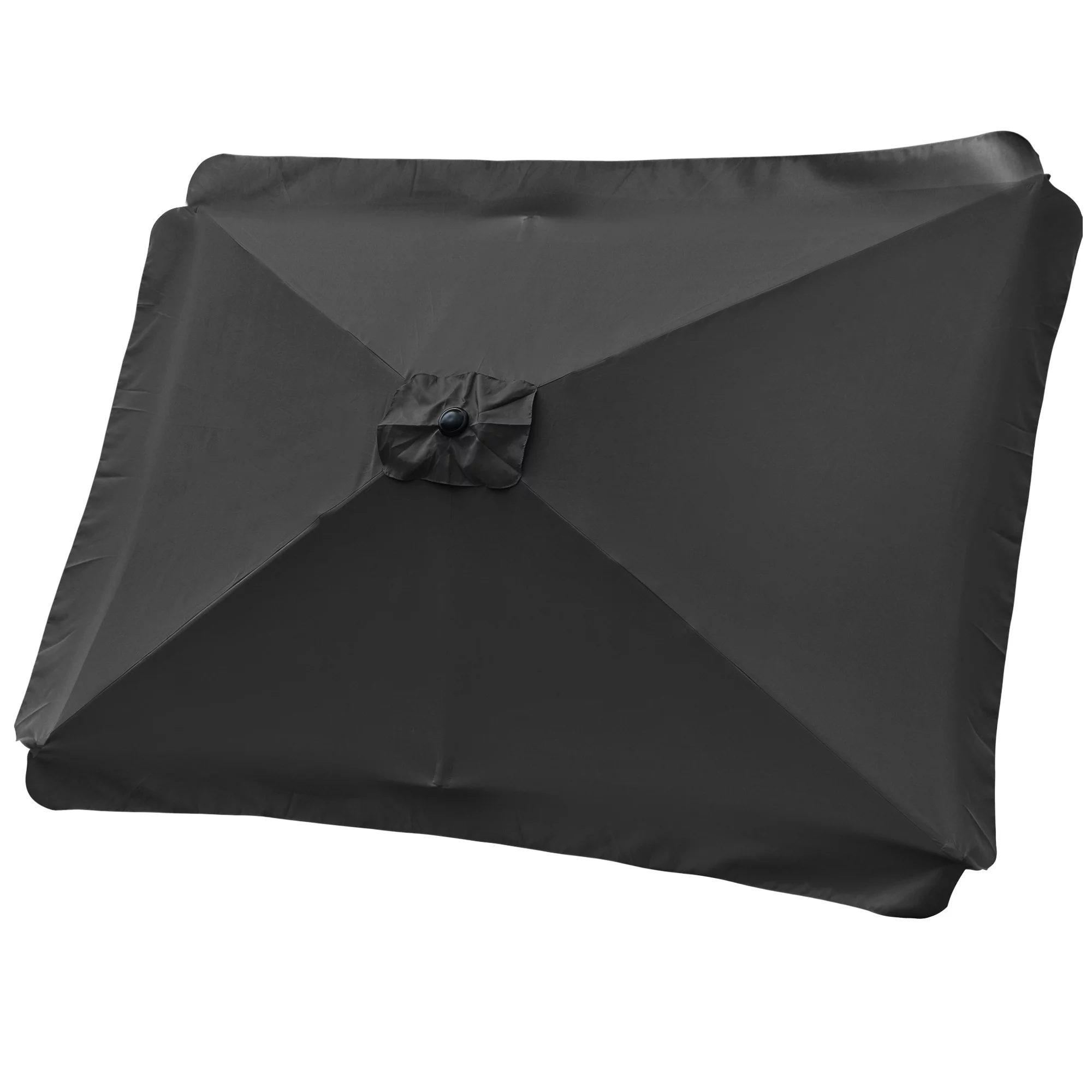 Yescom 10x6.5 Ft Patio Umbrella Replacement Canopy with Valance Outdoor Beach Deck