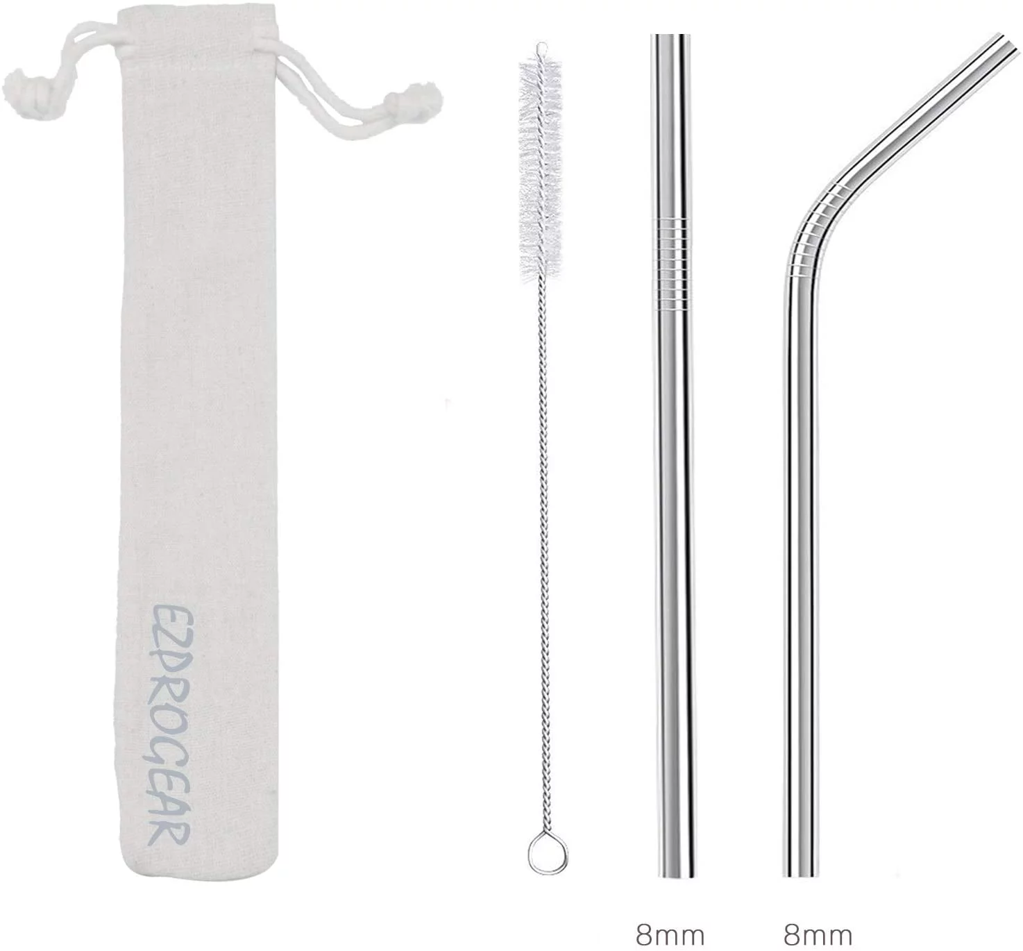 EzPrrogear 40 oz Purple Stainless Steel Tumbler Double Wall Vacuum Insulated with Straws and Handle