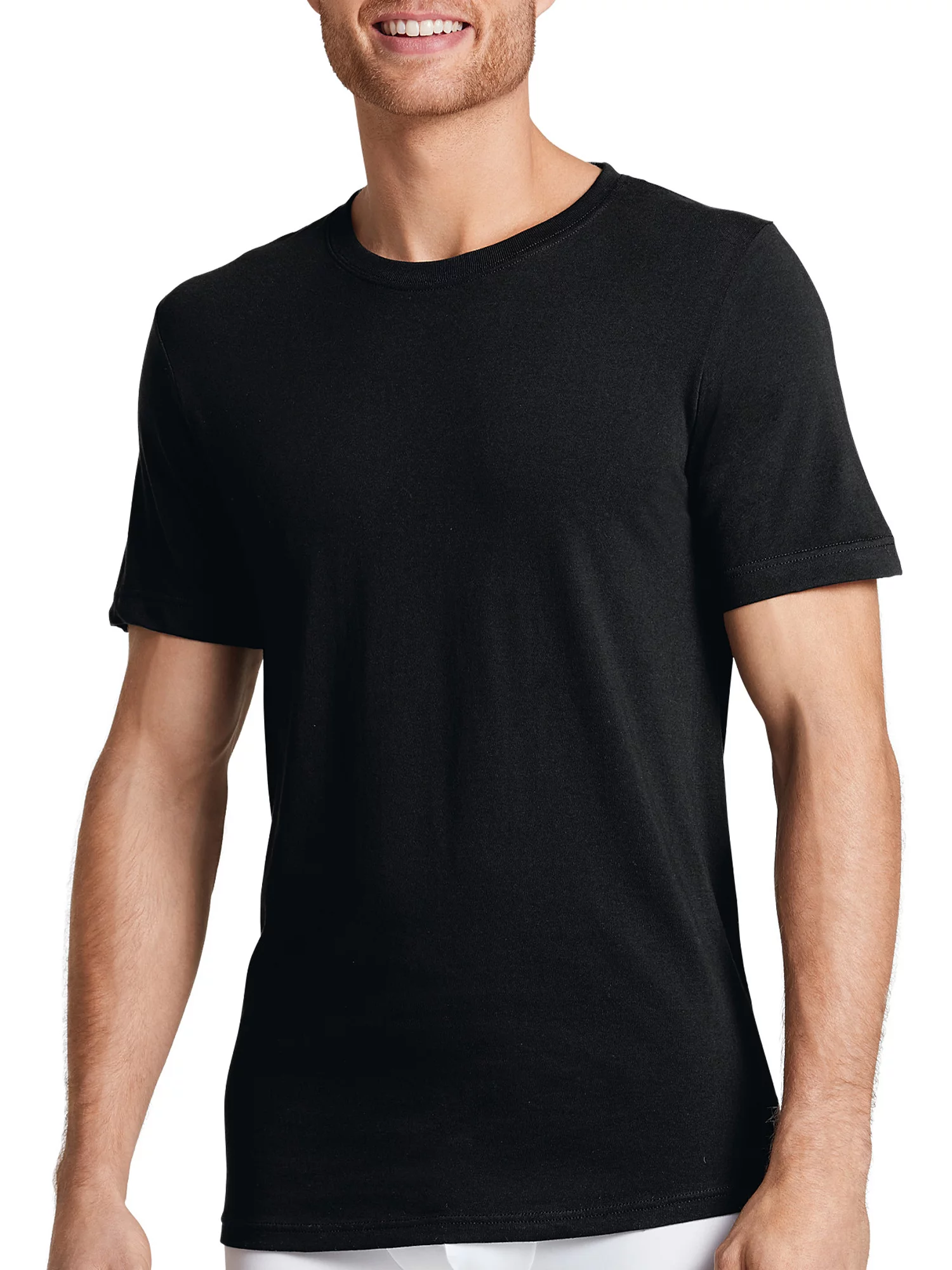 Jockey® Essentials Men's 100% Cotton Tall Man T-shirt, 3 Pack, Extra Long Undershirt, Crew Neck, Comfort, Sizes Large Tall, Extra Large Tall, 2XL Tall, 6813