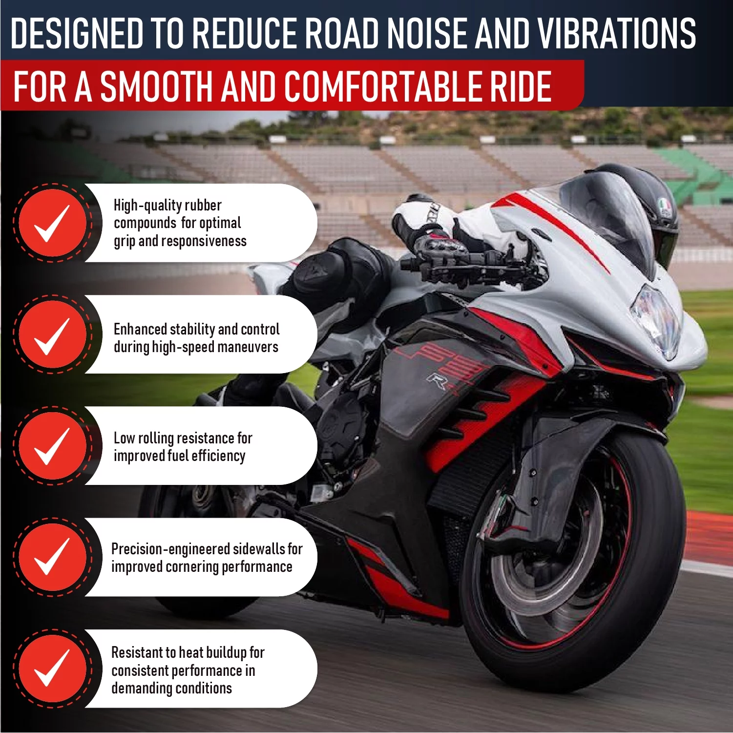 190/55-17 & 120/70-17 MMT® Motorcycle Tire SET 190/55ZR17 + 120/70-17 (DOT 2123)