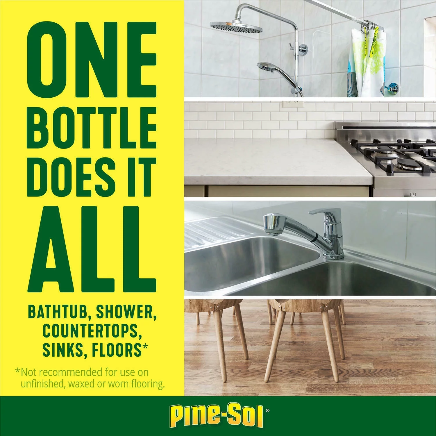 Pine-Sol All-Purpose Multi-Surface Cleaner Original Pine -100 oz Bottles 2-Pack