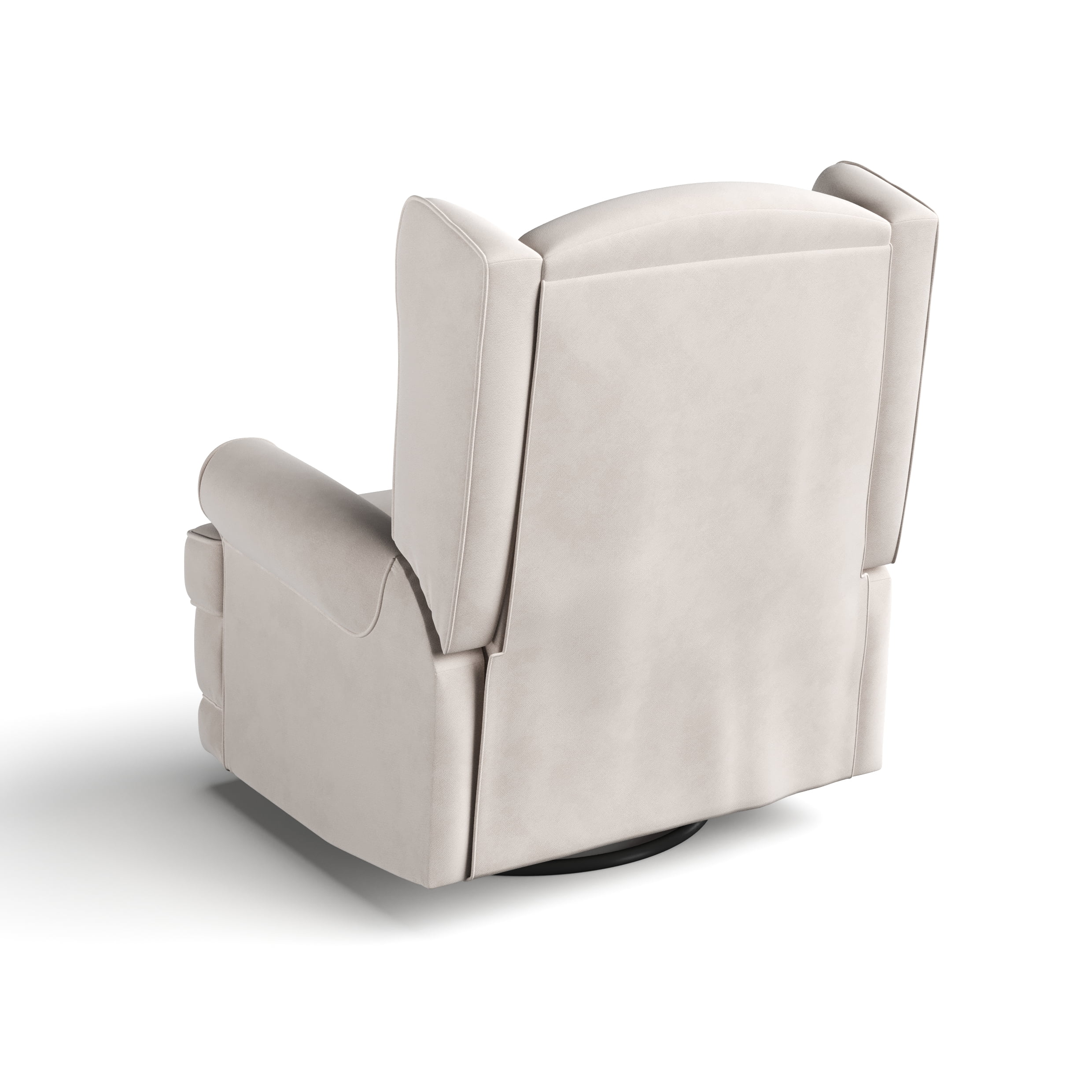 Storkcraft Serenity Wingback Children's Nursery Recline Glider with USB, Ivory