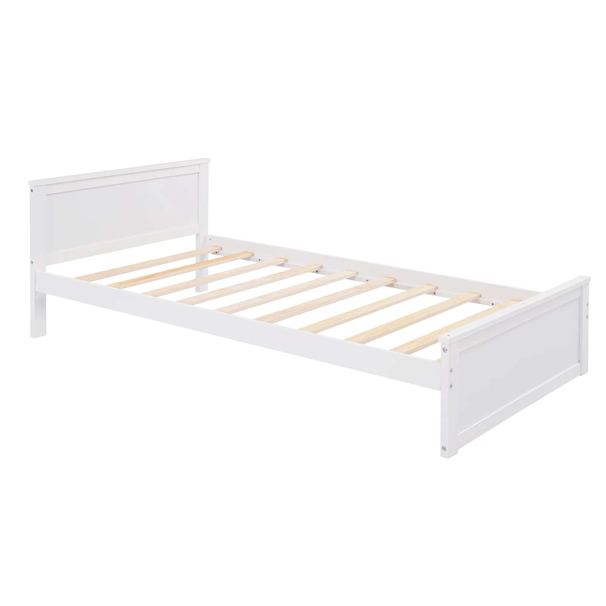THINK 30,Twin Size Loft Bed with Desk and Wardrobe, Wood Convertible Bunk Bed with Storage Drawers and Shelves, Wooden Loft Bed Frame for Kids Teens, No Box Spring Needed, White