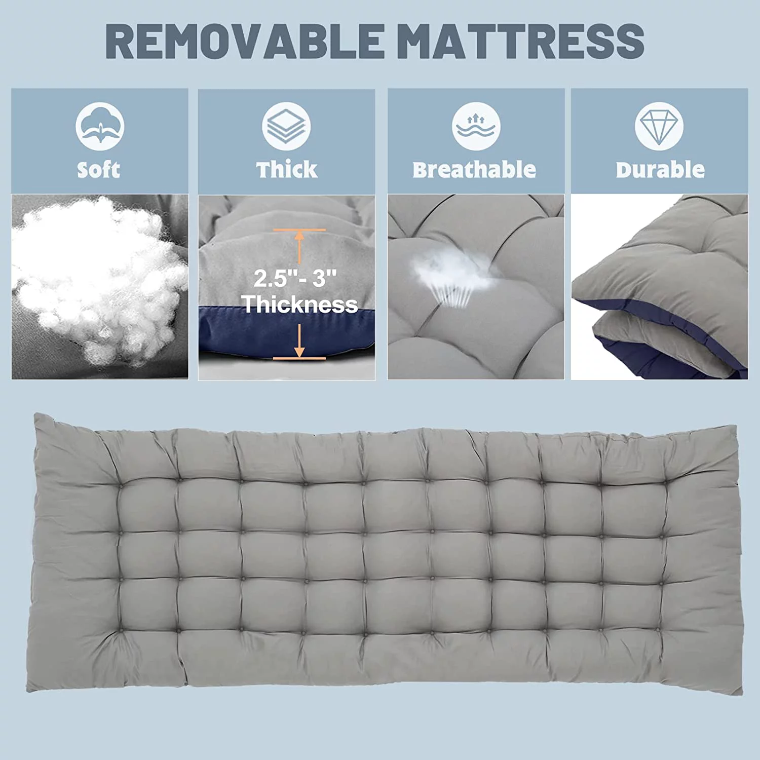 Docred Adult Folding Camping Cot for Adults Portable Folding Outdoor Cot with Carry Bags for Outdoor Travel Camp Beach Vacation