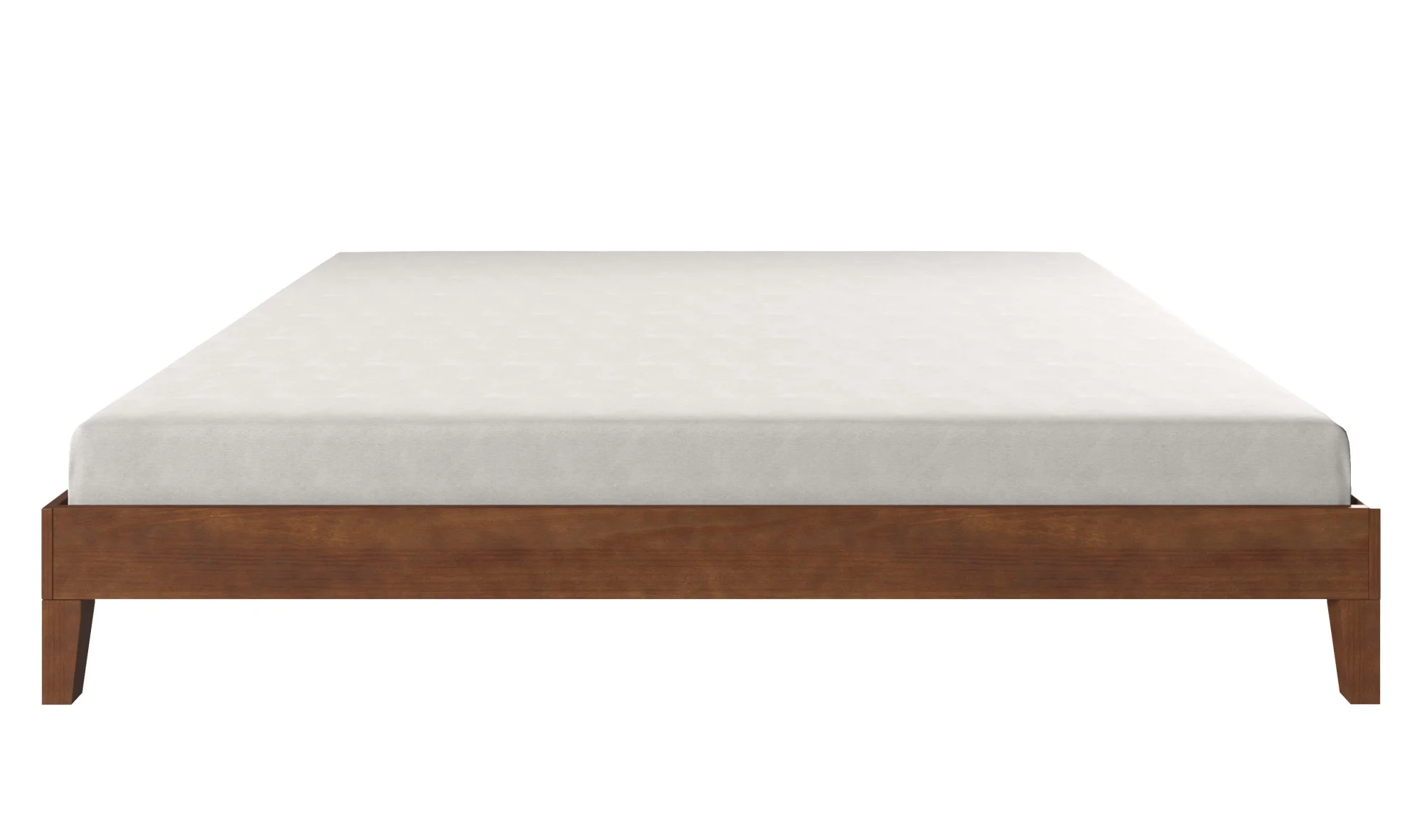 Nix King Natural Wood Platform Bed