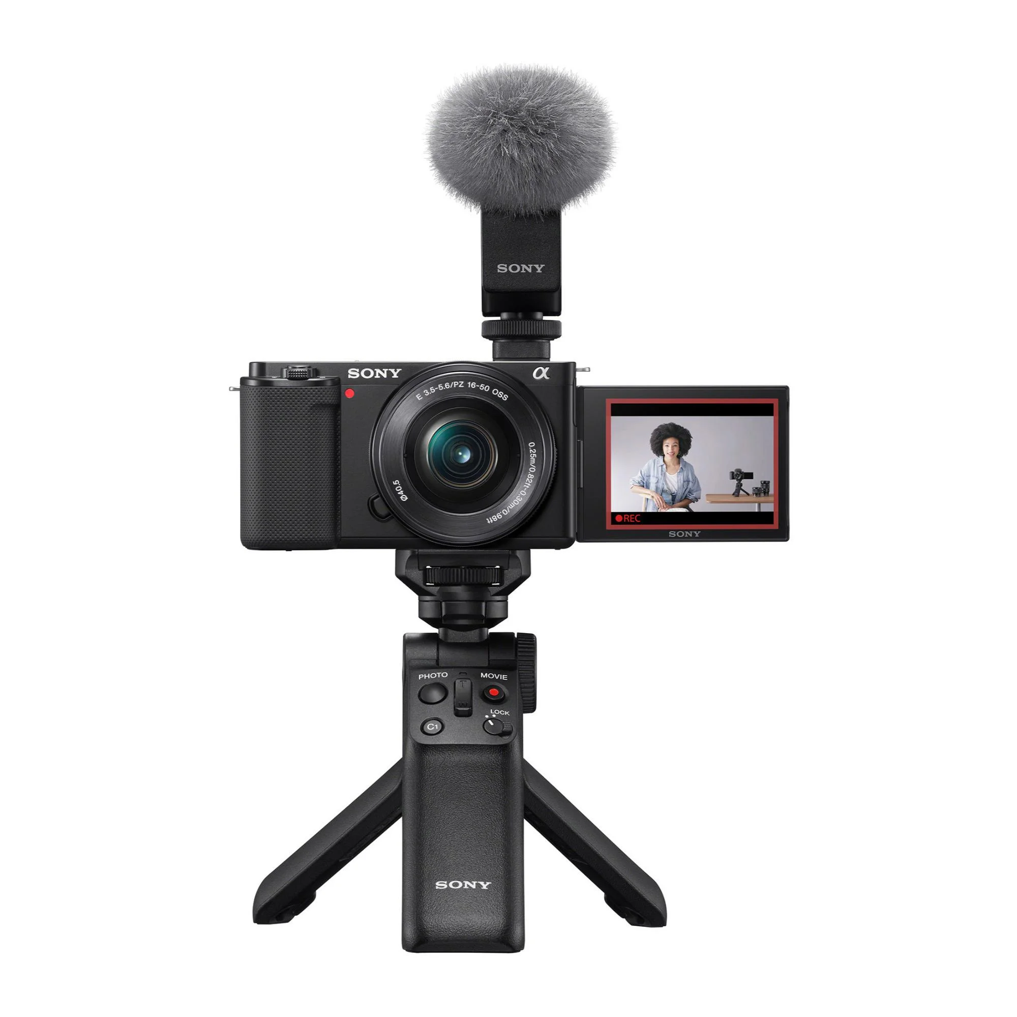 Sony Alpha ZV-E10 APS-C Mirrorless Vlog Camera (Black) with 16-50mm Lens Bundle