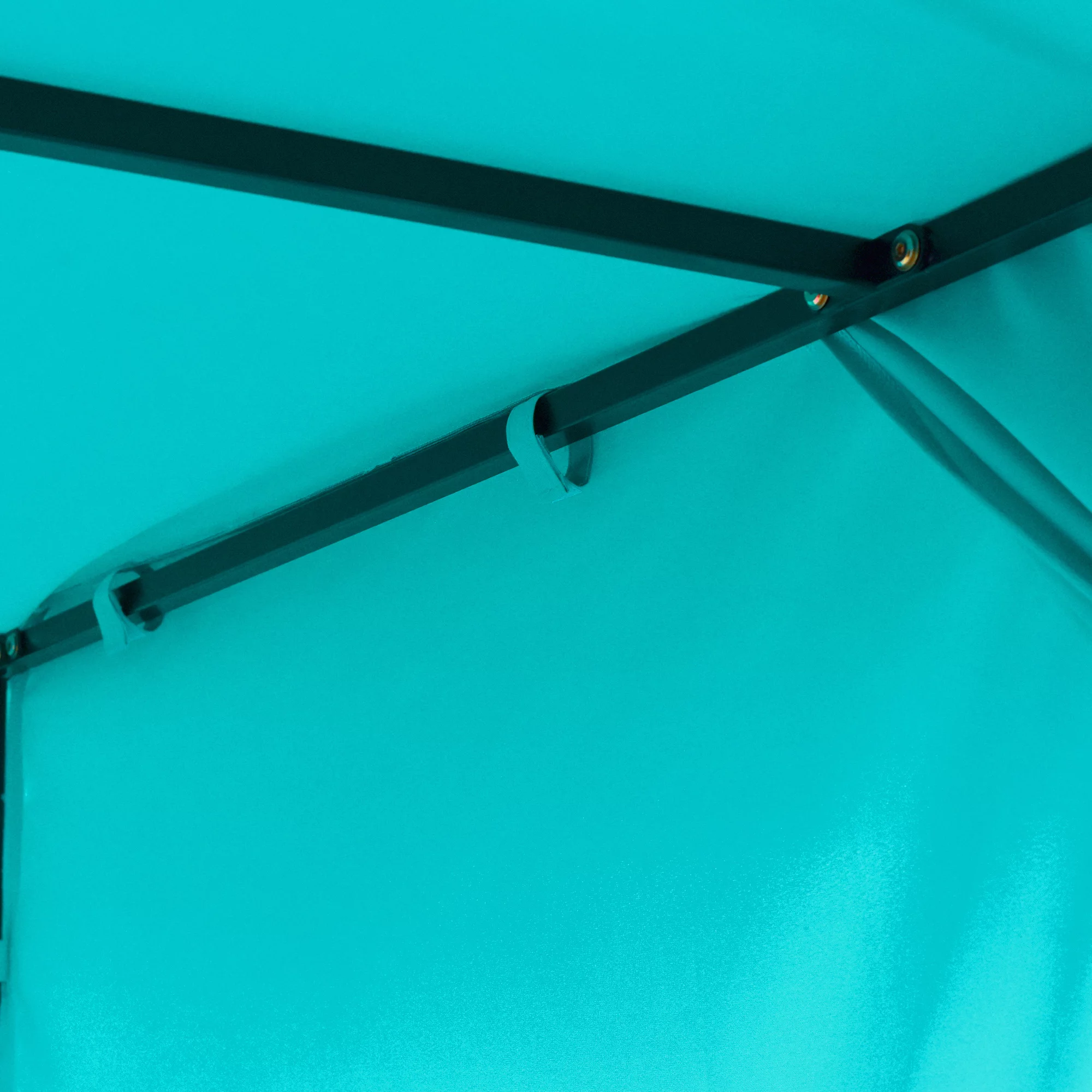 uhomepro Pool Furniture Outdoor Lawn Backyard Poolside Garden Rectangle Daybed, Outdoor Chaise Lounge with Canopy, Overhead Curtains, Cushions, Adjustable Seat, Blue