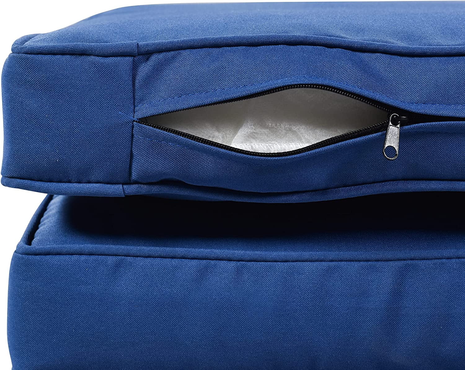 Outdoor Patio Rectangle Daybed with Retractable Canopy,All-Weather Wicker Sectional Furniture Set with Cushions and Lifting Table for Backyard Porch, Blue