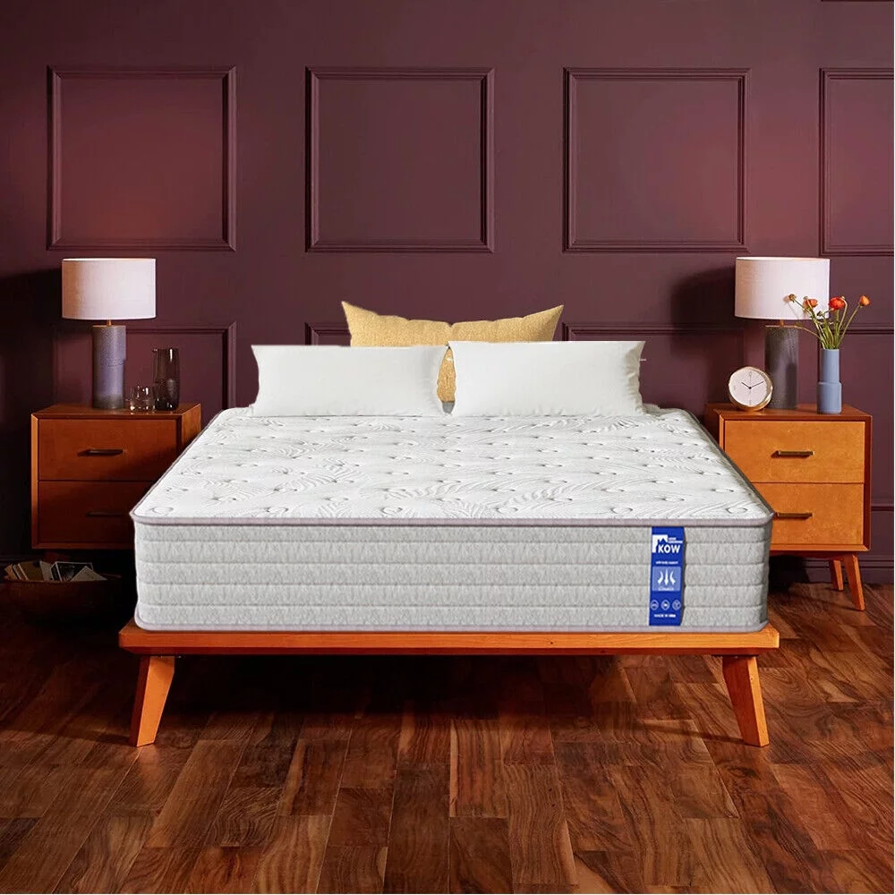 KOW® 12 inch Full Size Gel Memory Foam Mattress in a box,Medium Firm,Pressure Relief,5 Zones Support,Egde Support
