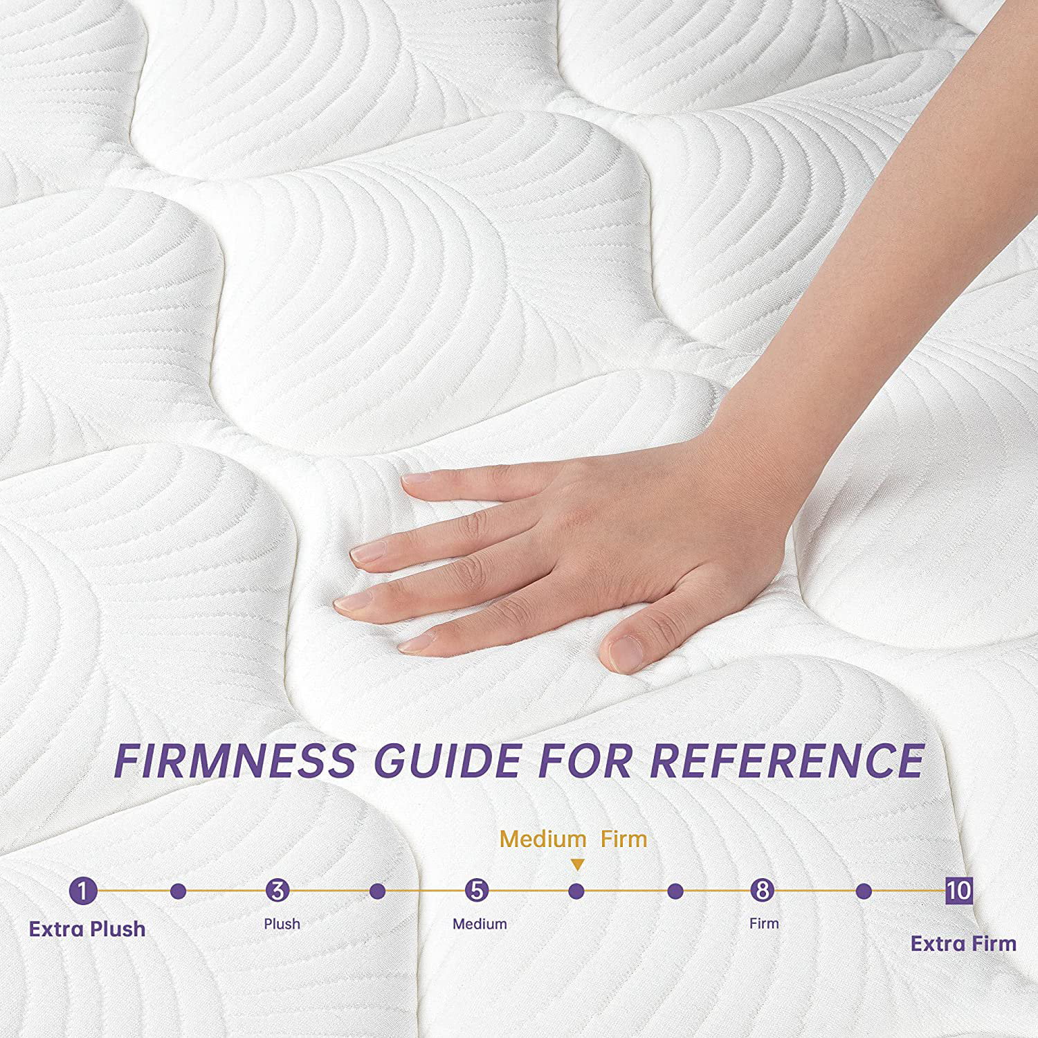 Queen Mattress 12 Inch, Sersper Euro Top Memory Foam Hybrid Queen Mattress, Relieves Pain & Pressure Points, No-Risk 100-Night Trial
